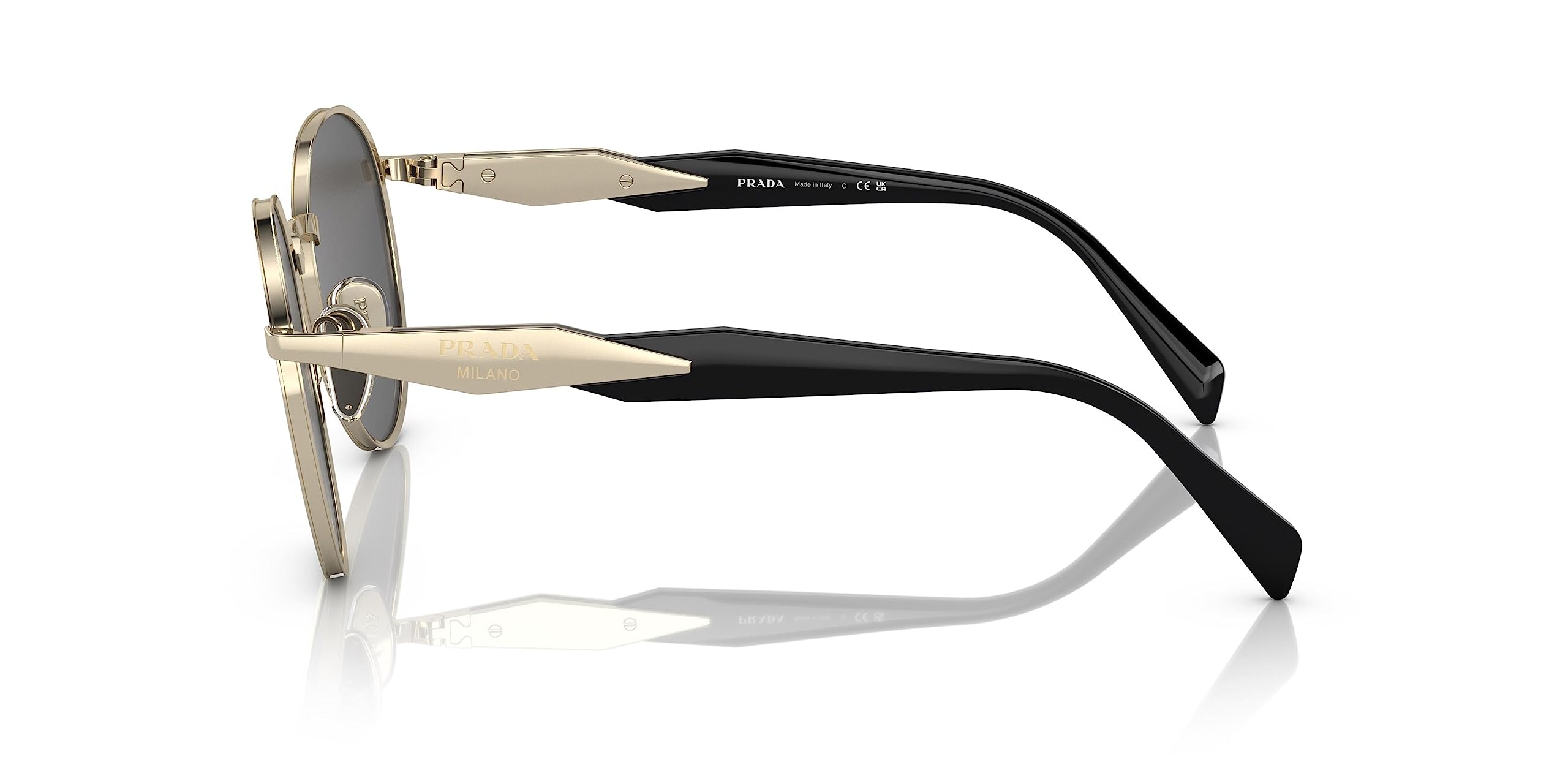 Prada PR 56ZS - ZVN5S0 Sunglasses Gold w/Dark Grey 54mm