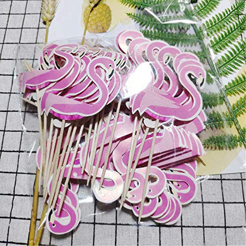 Stuzzicadenti per cupcake, a forma di fenicottero