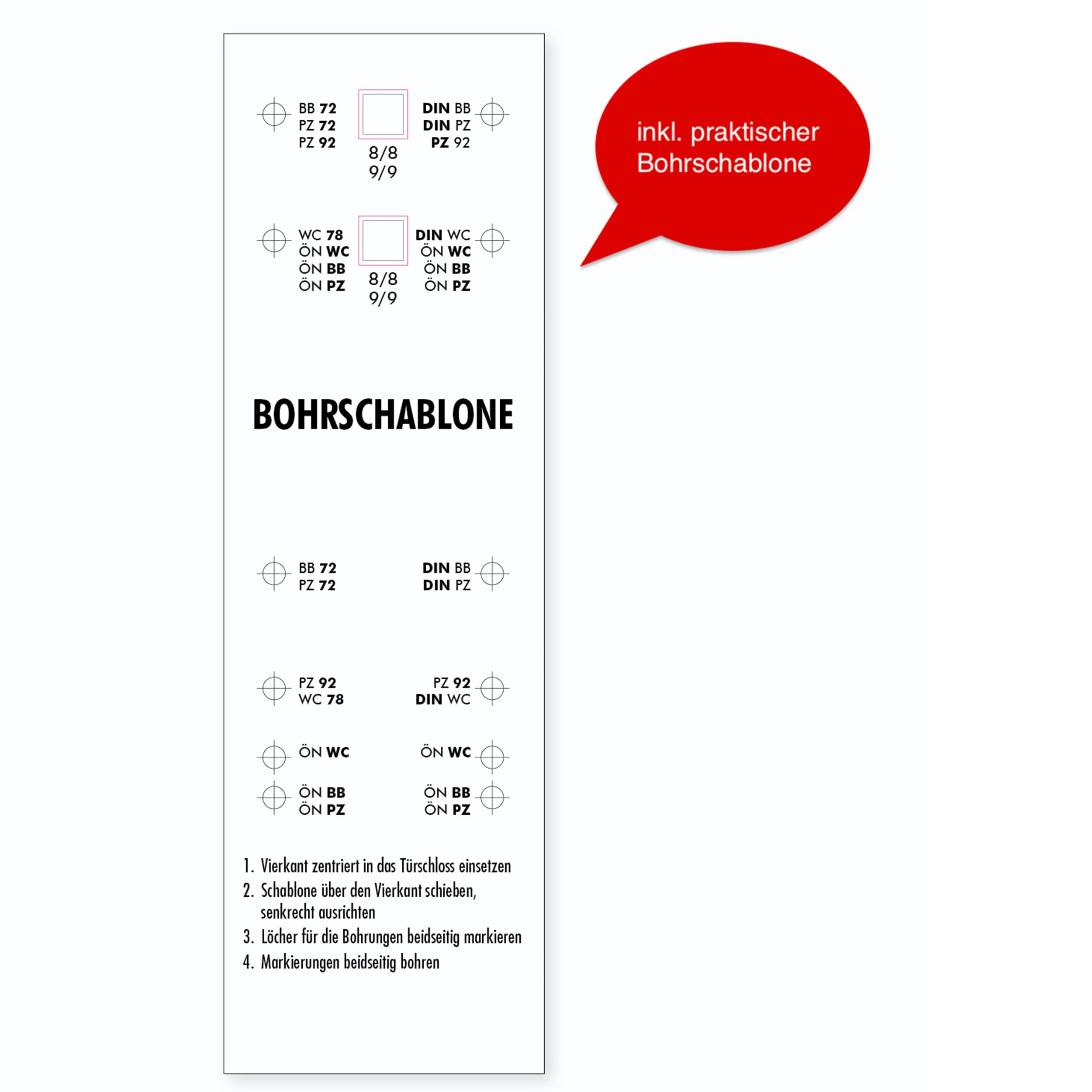 Beschläge Hamburg | Türgriff Türbeschlag | Trondheim scoop SBL 1003 | Türklinken mit WC Rosetten für Bad und Toilette | Drückergarnitur/Türdrücker für Innentüren | rund ø54x9,5 mm in schwarz matt