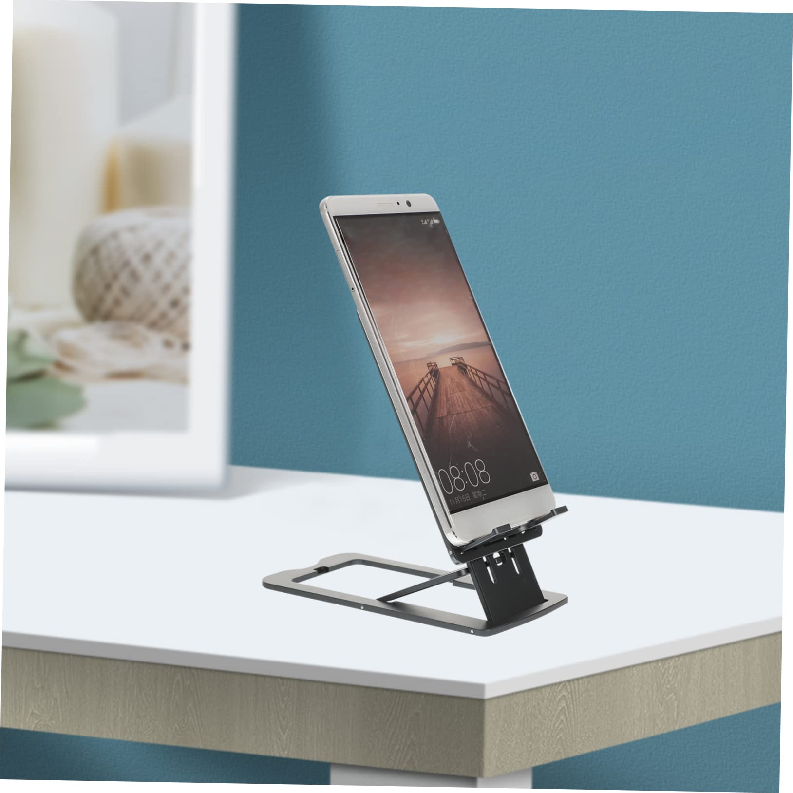 ABOOFAN 3pezzi Supporto Telefonico Regolabile Lega Di Alluminio Per Scrivania Supporto Ergonomico Per Smartphone e Tablet Base Stabile e Antiscivolo Per Protezione Da Graffi