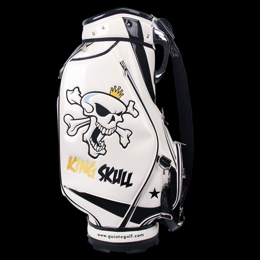 Amazon | GUIOTE Golf キャディバッグ Golf caddie bag PUレザー刺繍