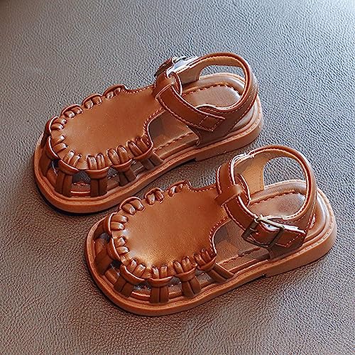 Girls Sandals Closed Toe Sandals Soft Soled Children's Sandals For 2T To 7T Toddler Slides2