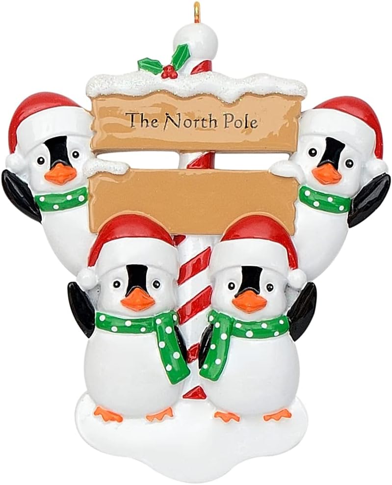 Personalized Family Christmas Ornaments 2022 North Pole