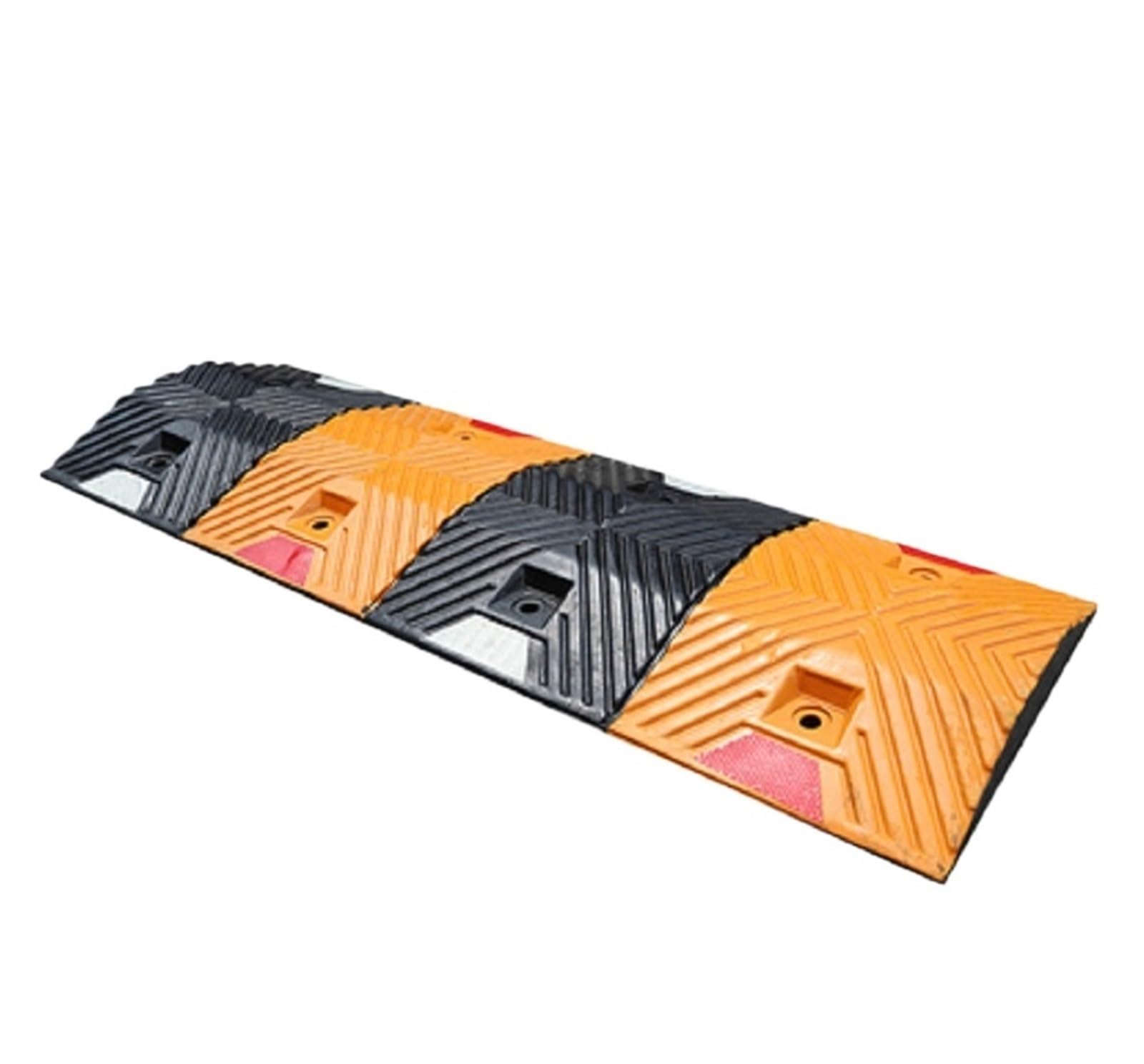 Ground Speed Bumps Rubber Speed Bump Ramp Deceleration Belt, Road Reducer, Cushion Shock Auto Limit Ridge Buffer Zone(Color 4)