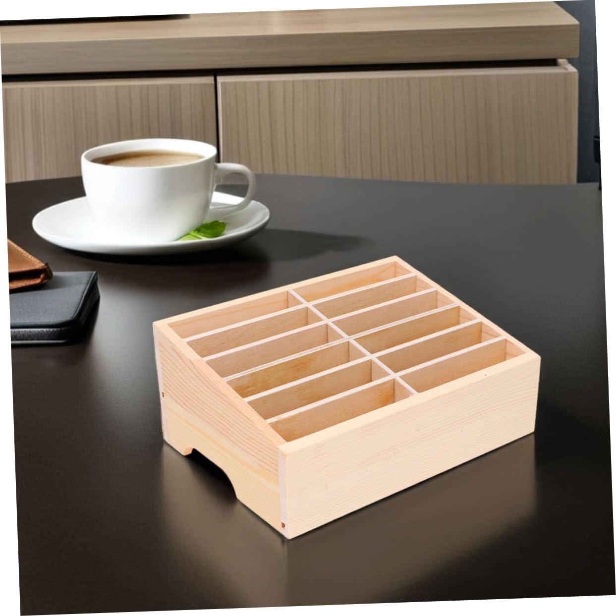 2pezzi Mobiletto Portacellulare in Espositore Per Cellulari Con Scomparti Multipli Organizer Scrivania Per Aula e Ufficio