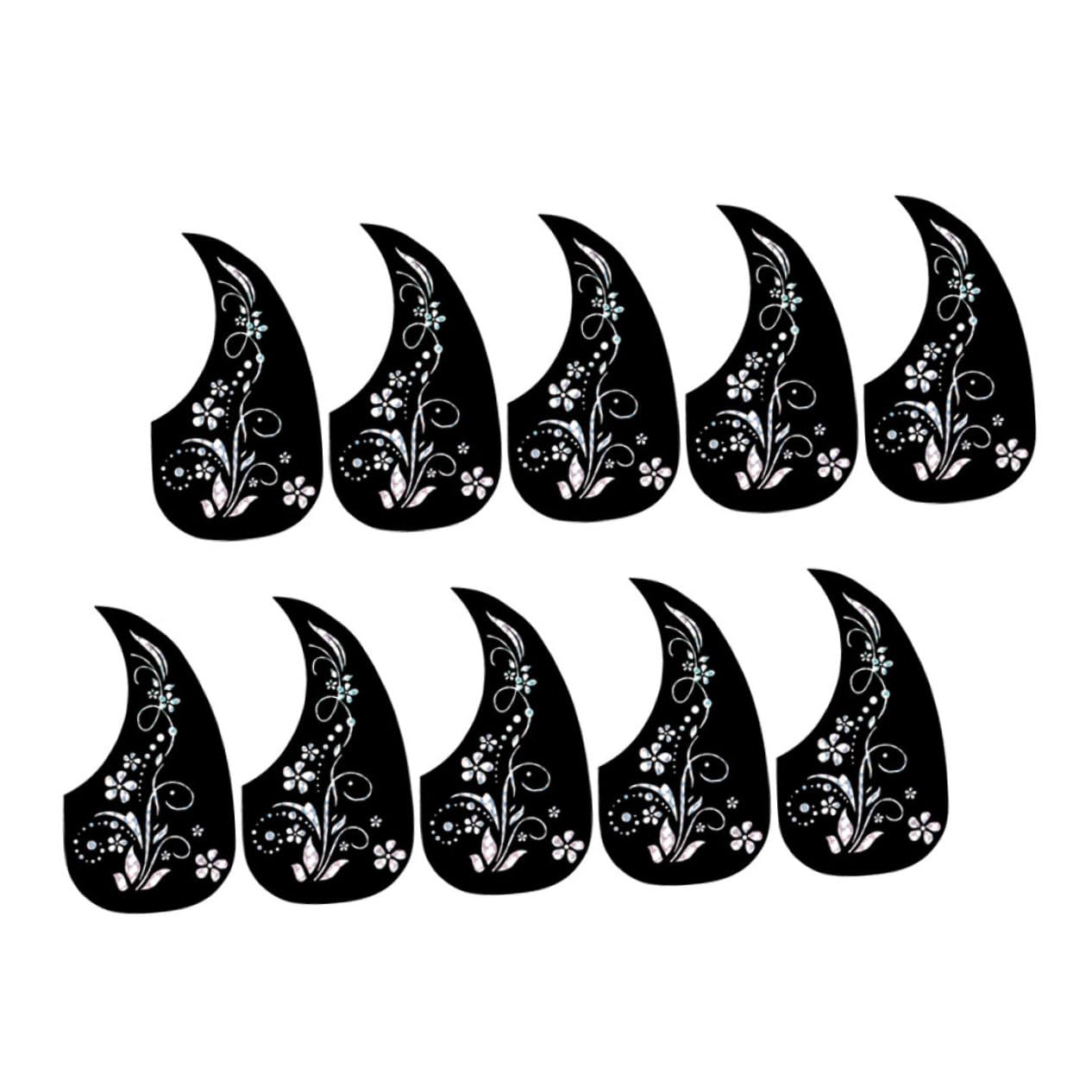 VANZACK 10pcs Guitar Pickguard for Acoustic Classical Guitars Scratch Resistant Protector Plates with Unique Design Easy Installation Lightweight Durable