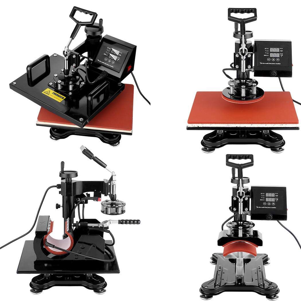 Buy WOOKRAYS Heat Press Machine Combo 5 in 1 Digital Multifunctional