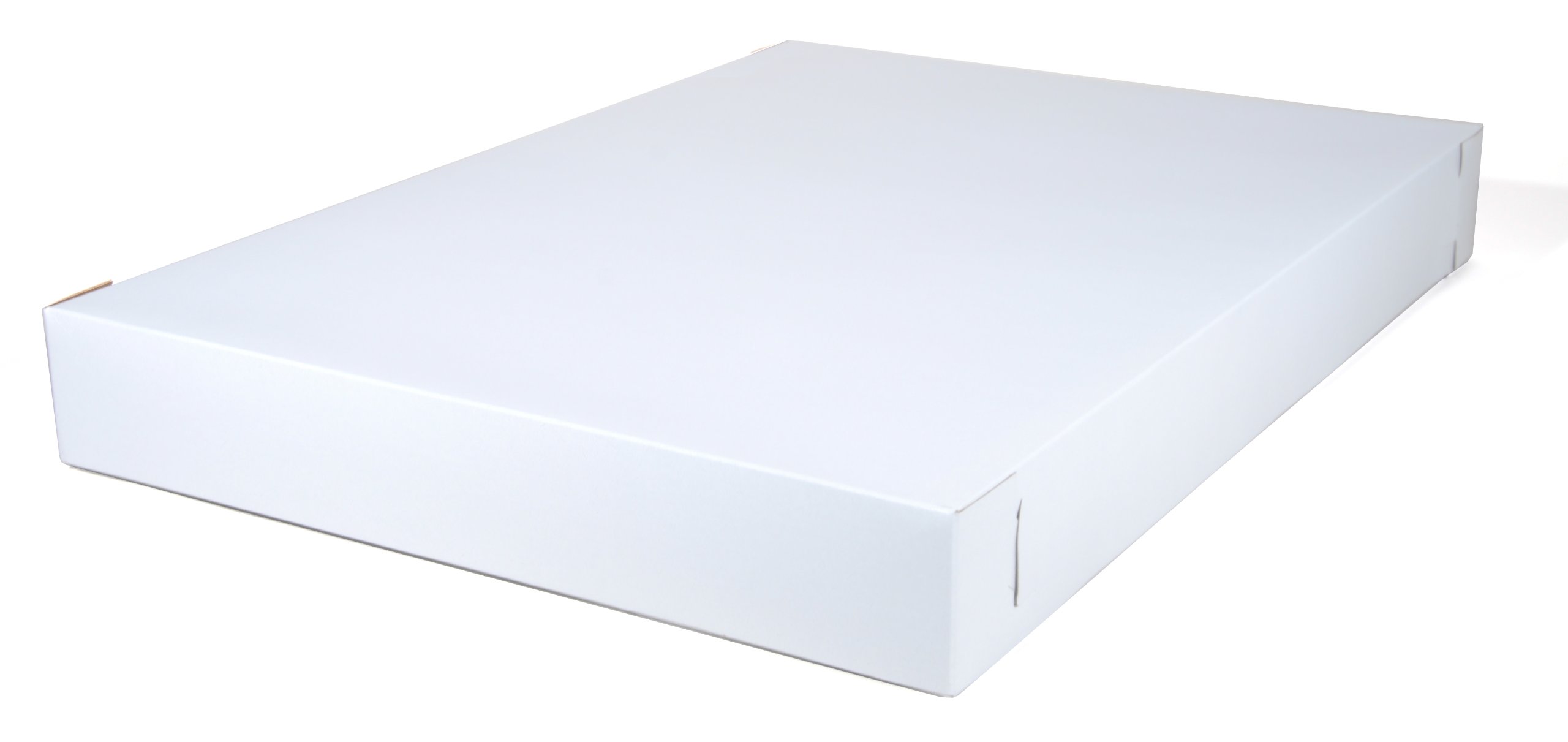 Premium Clay Coated Kraft Paperboard White Non-Window Sheet Cake Box Top Only by SOUTHERN CHAMPION TRAY – 26.5" x 18.625" x 3", 1.0 pounds, Cardboard, White Non-Window, Pack of 50