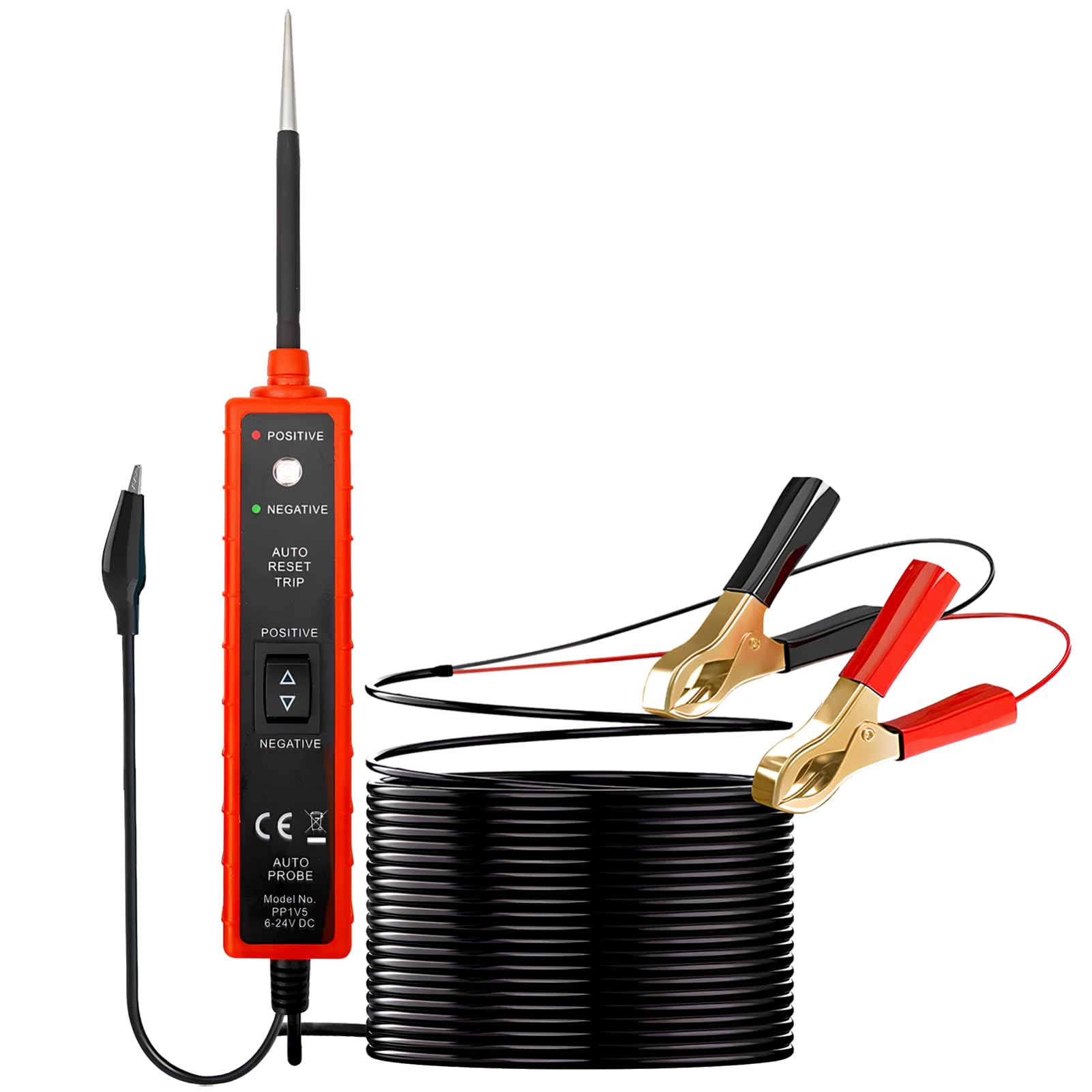 Tester Circuito Auto Em285 Zk-103 in Plastico e Metallo | Dc 6-24v, per Car e Trailer, Misurazione Tensione, Rileva Massa e Circuiti Aperti o Corto