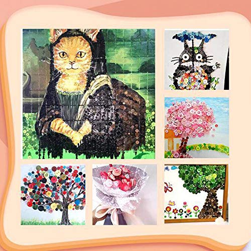 Kovolala 500-600 Pieces Variou Size Resin Buttons Various Shapes Variou Color Sewing Craft Kids Handmade Button Painting Diy Ornament With 60" Long Soft Ruler #TOP4