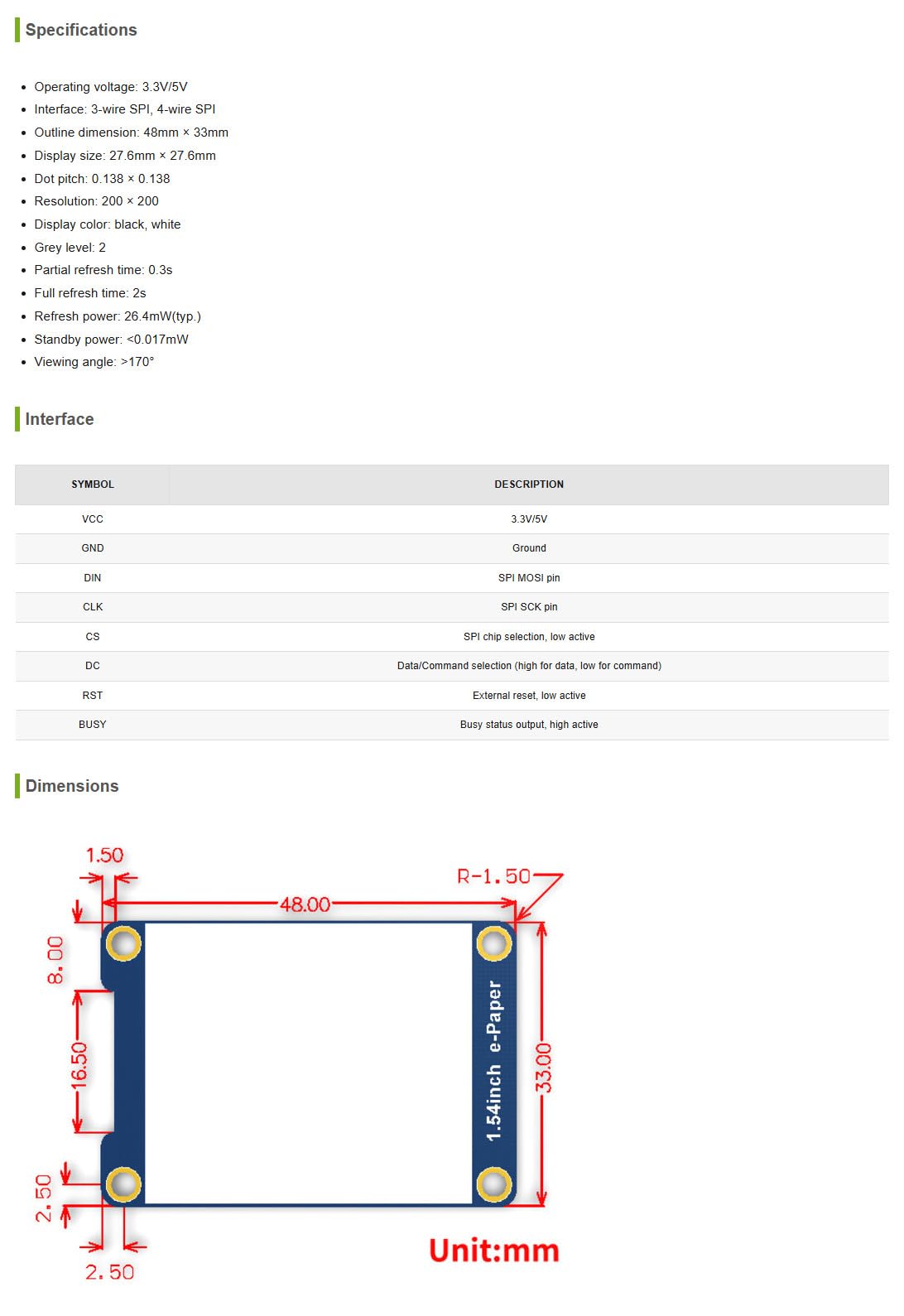 えでぃページ Amazon.co.jp：1.54インチ電子ペーパーRaw画面パネル解像度200 x