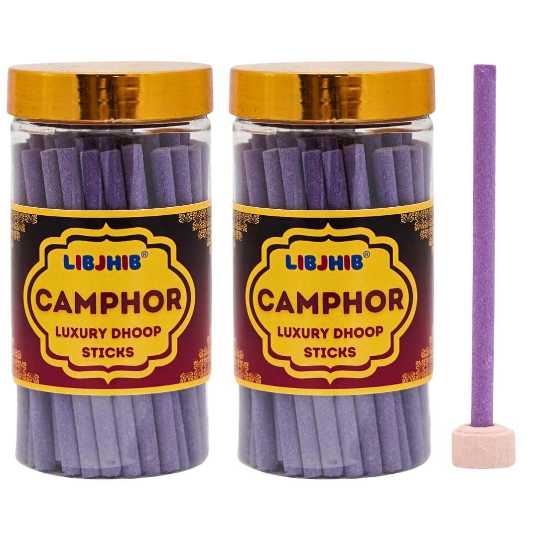 Camphor Luxury Dhoop Sticks Combo Pack of 2 (120 Grams Each) - Luxury Scented Dhoop Sticks for Religious Use, Meditation, Aromatherapy, and Relaxation - Calming Fragrance.-image-23