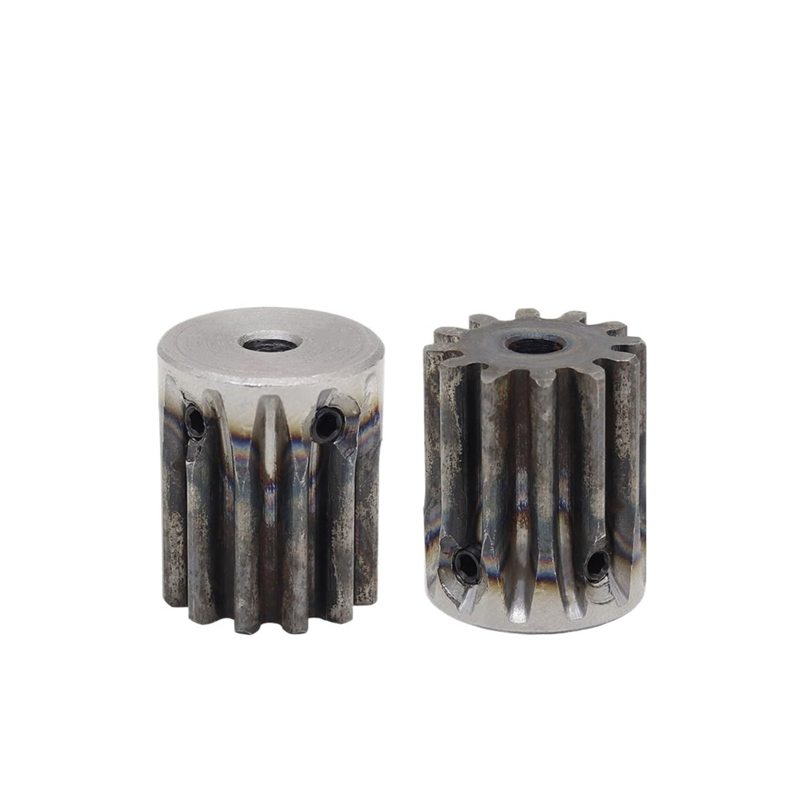 Gutuyehkea 12 Teeth Spur Gear 1 Piece .5M12t Bore Size 5/6/6.35/8 Mm Pinion Low Carbon Steel Wheel For Motor(6 Mm)