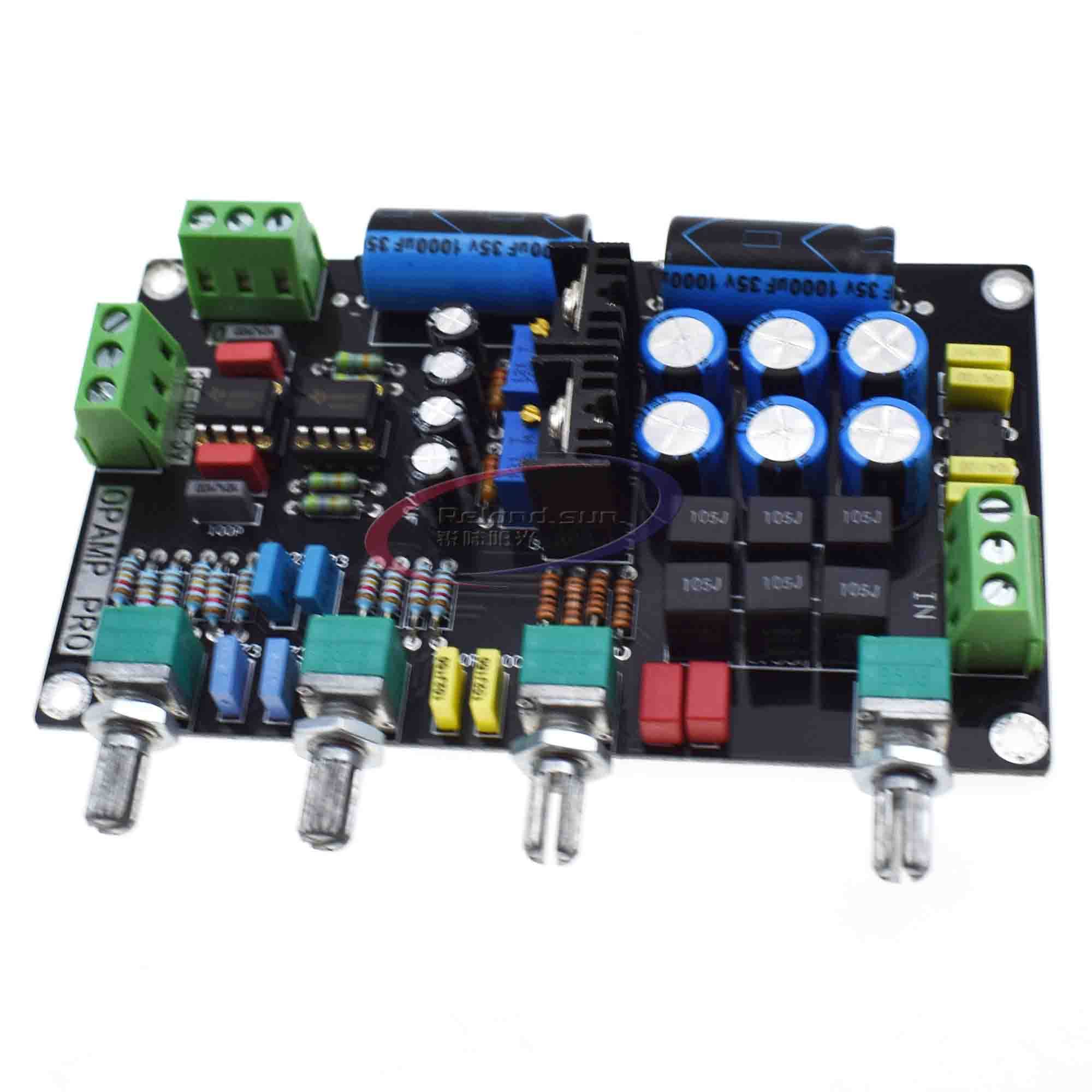 PREAMPLIFICATORE HIFI EQ Tone Control Board NE5532 OP-AMP Amplificatore - Foto 4