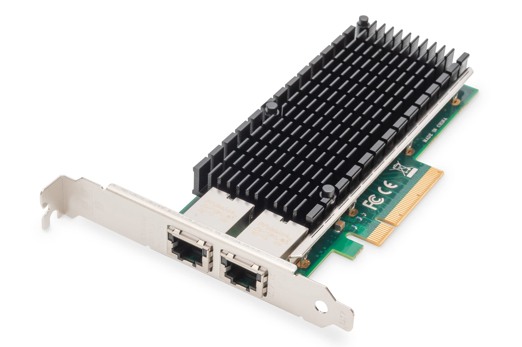 DIGITUS Netzwerkkarte 10Gbps Dual Port Ethernet RJ45 Intel X540 10.000 Mbps PCI