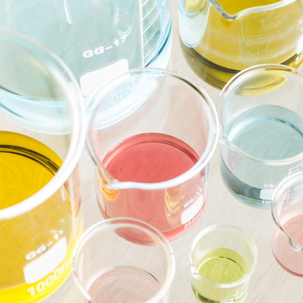Glasbecher-Messbecher, Borosilikat-HochtemperaturbestäNdigkeit, Kitchen Lab School Mehrere Spezifikationen Messen Und Mischen Sie Den Becher Mit Dem AusgießEr,2000ml
