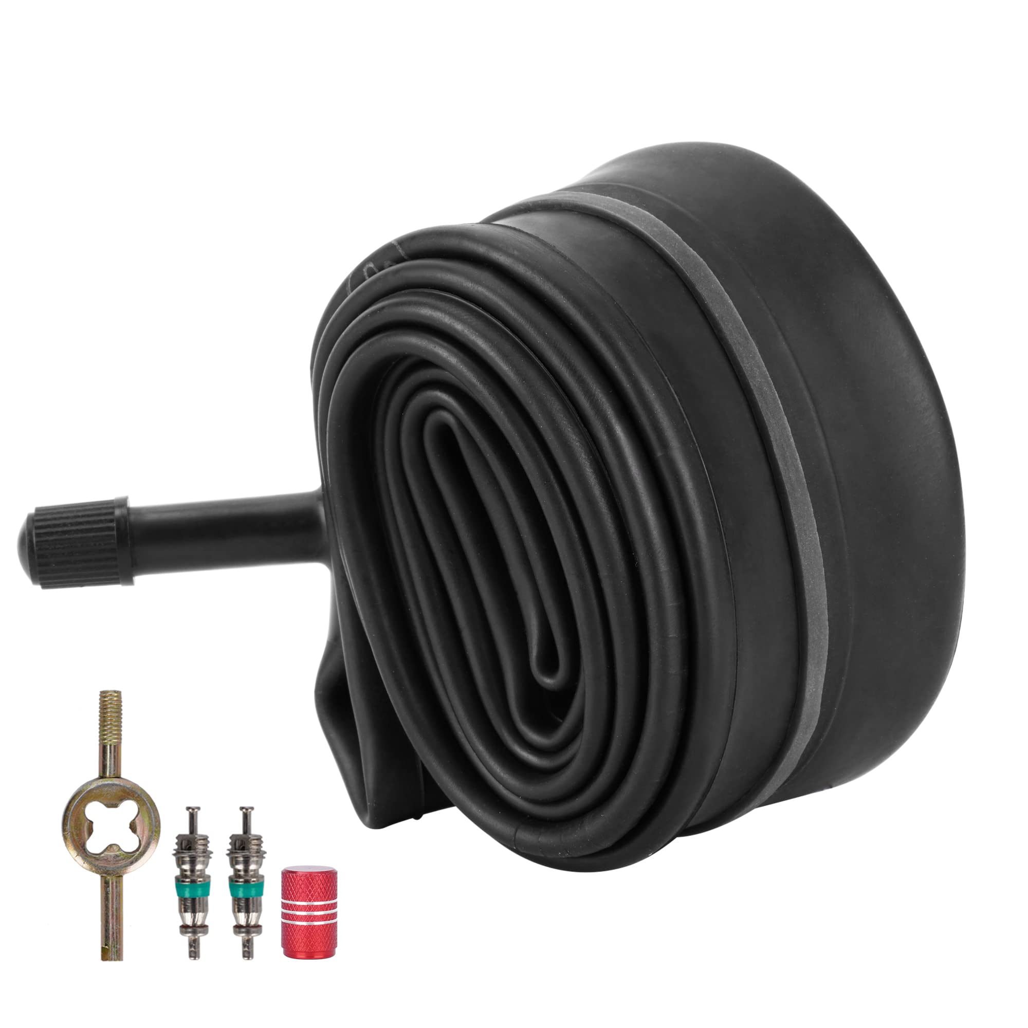 Lot De 2 Chambres à Air 16 Pouces - Valve Auto 40 Mm - Compatible 16x1.75, 1.95, 2.125 - Pour Vélo Enfant, Remorque - Avec 2 Leviers