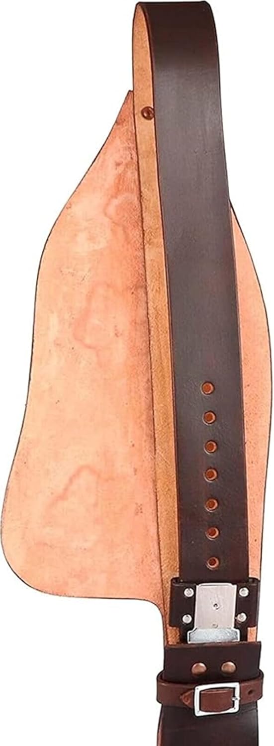 Horse Western Adult Tooled Leather Replacement Saddle Fender Pair Set for Roping Trail Barrel Pleasure Saddles with Belvin Buckles AM-03