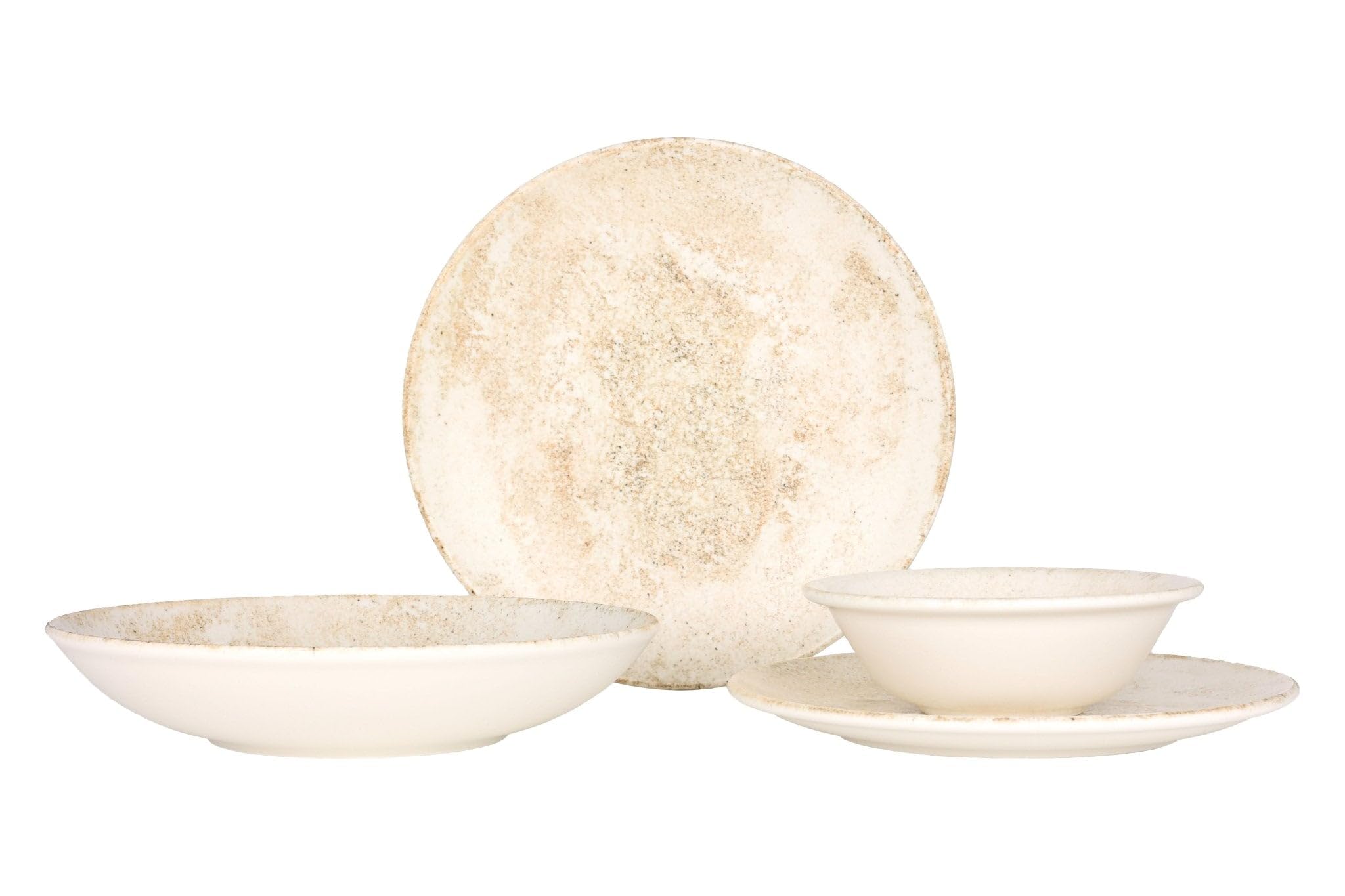 Bonna Zestaw obiadowy (duży) - Nacrous - 24 sztuki - 6 Osób - Porcelana
