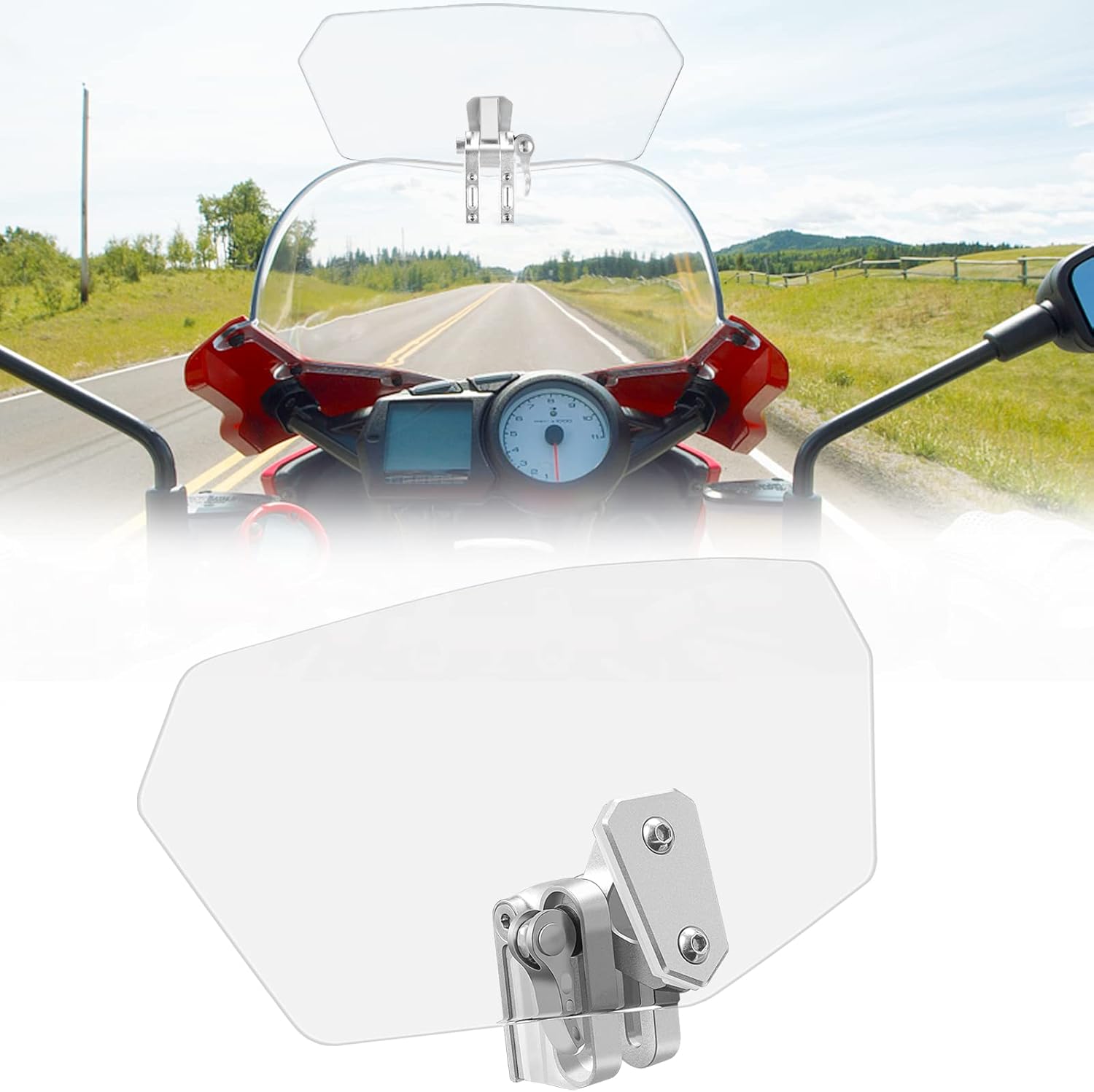 Universal Motorcycle Windshield Extension Adjustable Clip