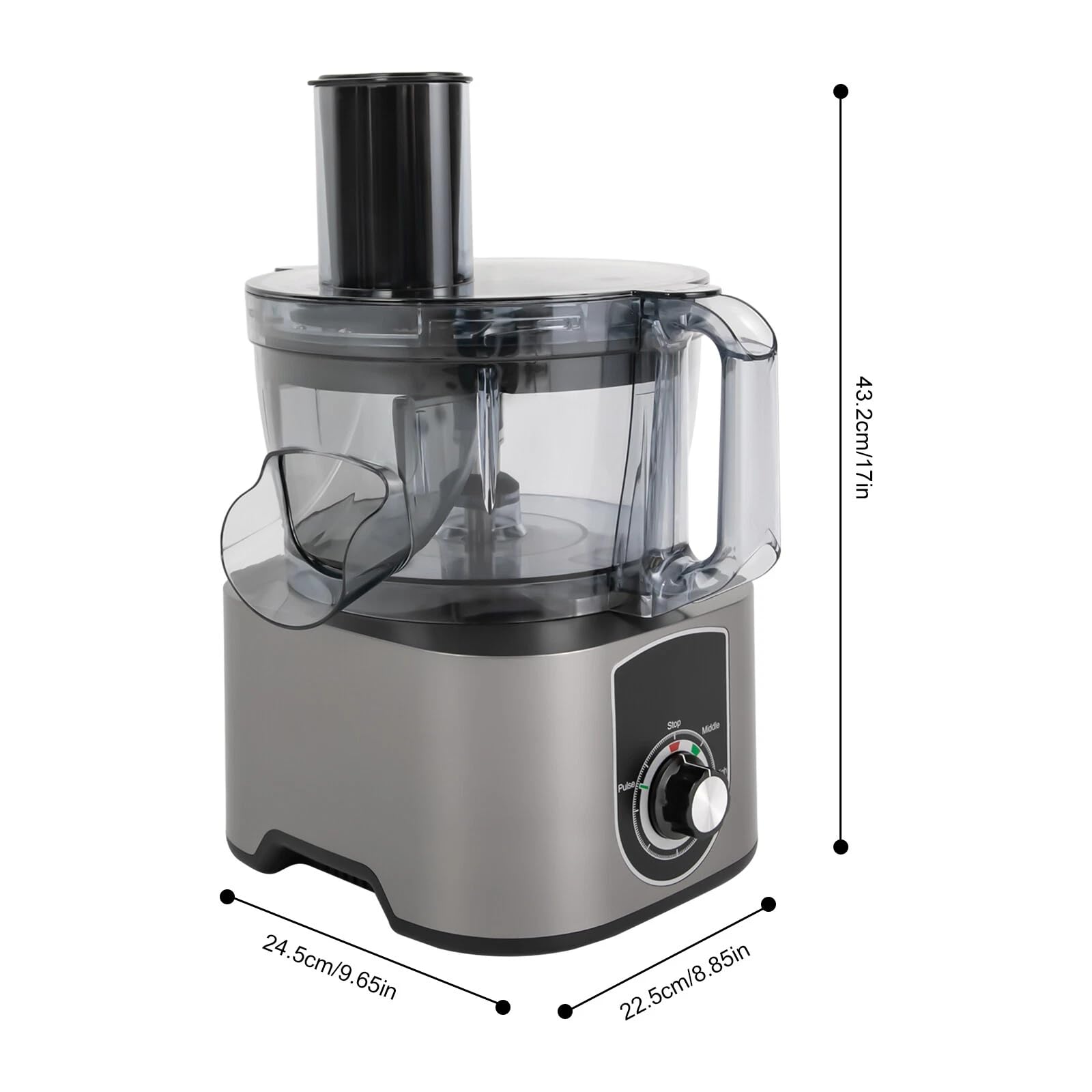 Affettaverdure elettrico 3 in 1, 220 V, grattugia elettrica e tritatutto 7 l, tritatutto commerciale con 2 lame a griglia per ristoranti, tè al latte, mense, hotel