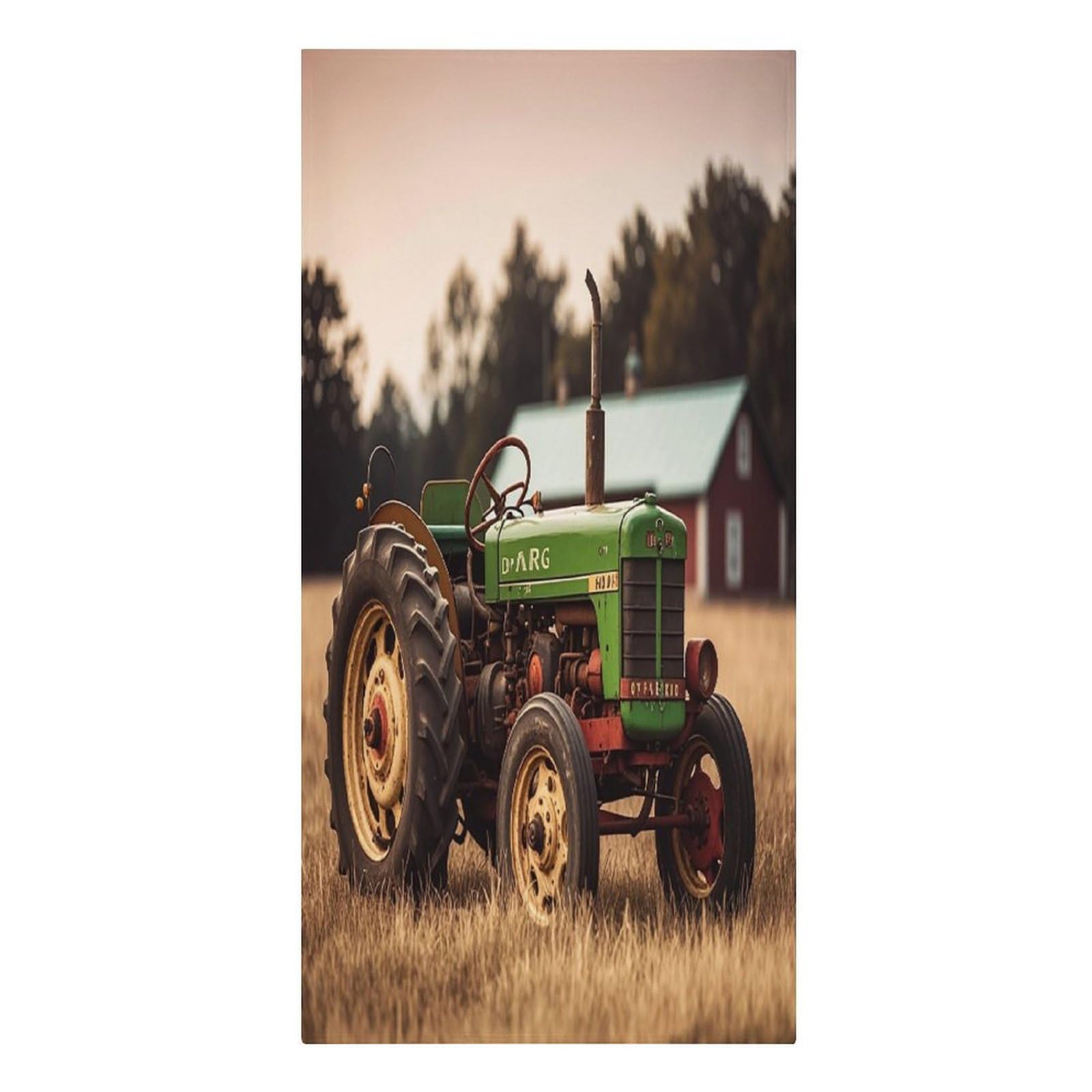 FekiLoot Old Tractor Photo Farm Towels Lightweight Thin Beach Towel Classic Soft Large Pool Towel Highly Absorbent Sand Free Bath Towels Travel Blanket for Vacation Essentials Adult Gift 30" X 61"