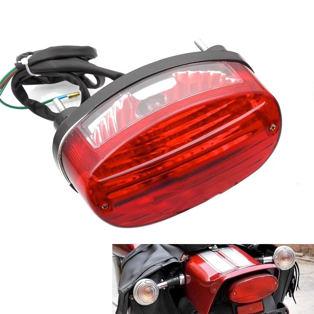 Moto luce freno targa lampada stop Per Kawasaki Per ZR250 Per Balius Moto Fanale posteriore Moto Fanale posteriore Luce freno
