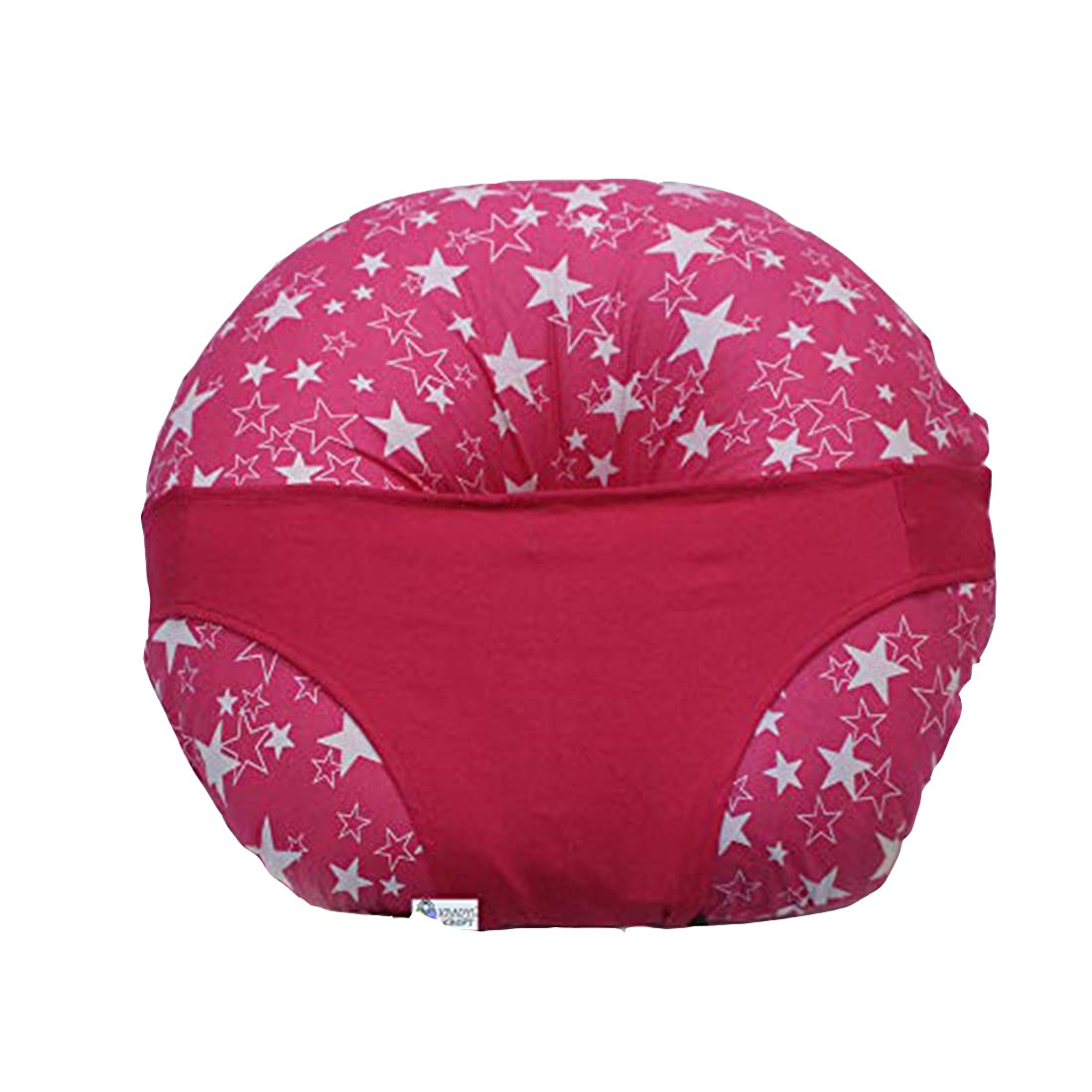 KRADYL KROFT 5in1 Baby Feeding Pillow with 100% Cotton Detachable Cover | with Belt and Baby Hoop | Breastfeeding Pillow | Nursing Pillow (Peaches N Cream) (B07D63BF93) Amazon Price History, Amazon Price Tracker