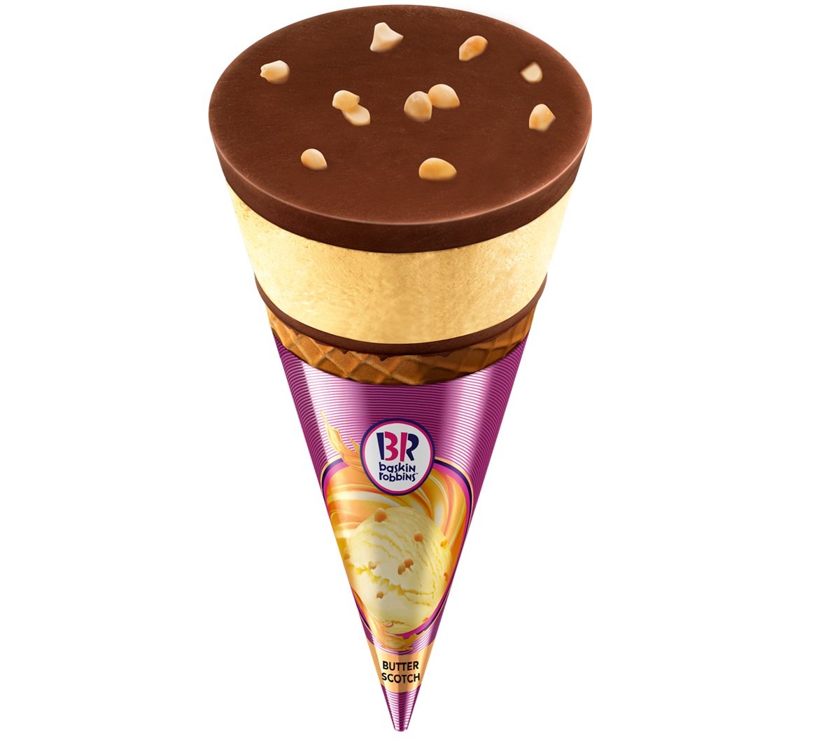 Baskin Robbins Butterscotch Cone, 120ml Amazon.in Grocery & Gourmet