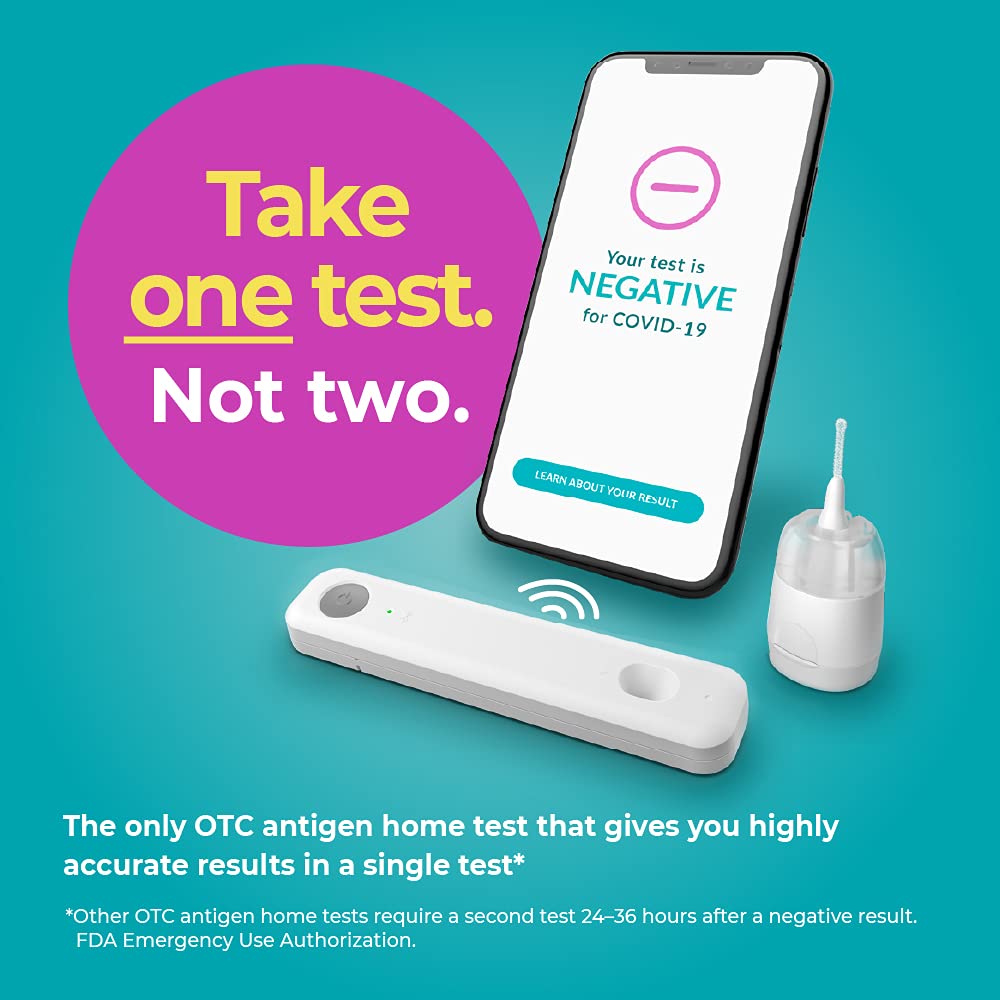 Ellume COVID Test Kit, at Home COVID19 Home Test Kit, Rapid Antigen