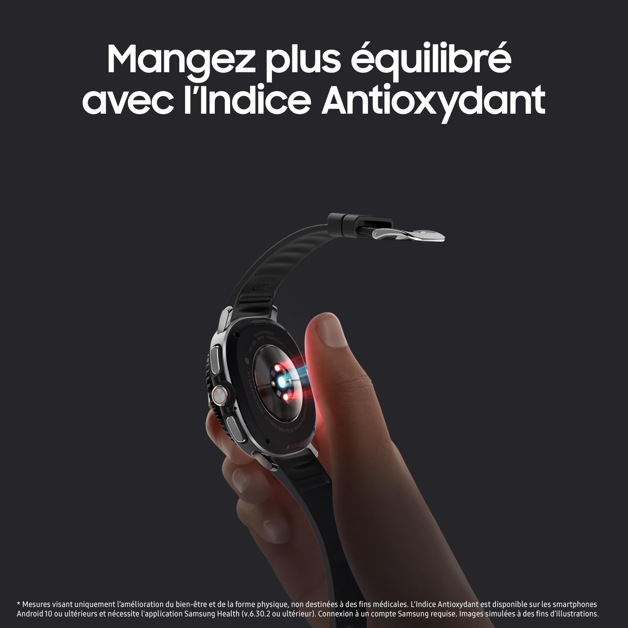 Samsung Galaxy Watch8 Classic, Montre Connectée, Couronne rotative, Galaxy AI, Coach Sommeil, Coach Running, Bluetooth, 46mm, Noir, Chargeur Secteur Rapide 25W Inclus, Version FR