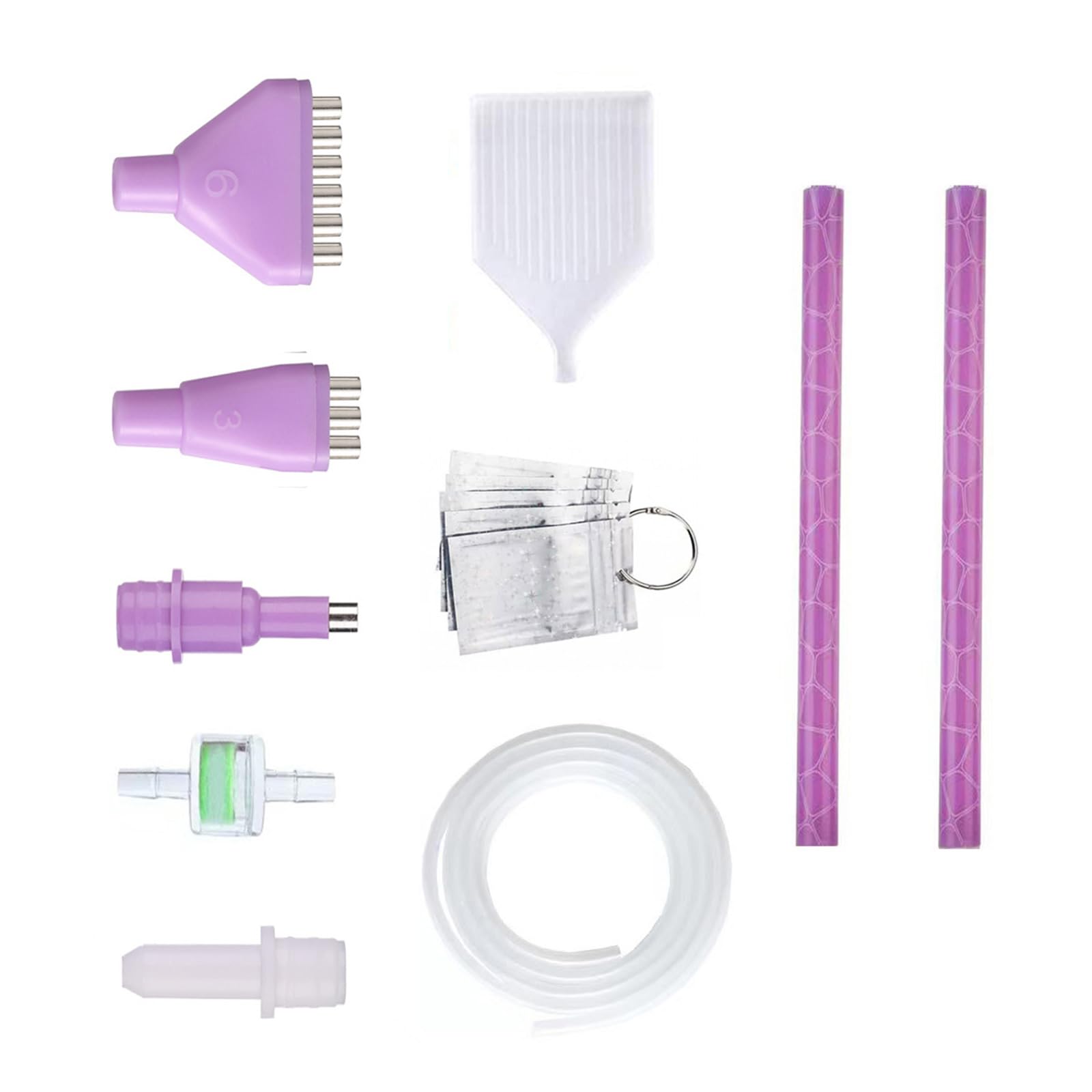 Msioytog Vacuum Beads Pen Replacement Set with Automatic Pickup Multiple Tips Tool for Rhinestones Art Craft Beads Pickup Tool