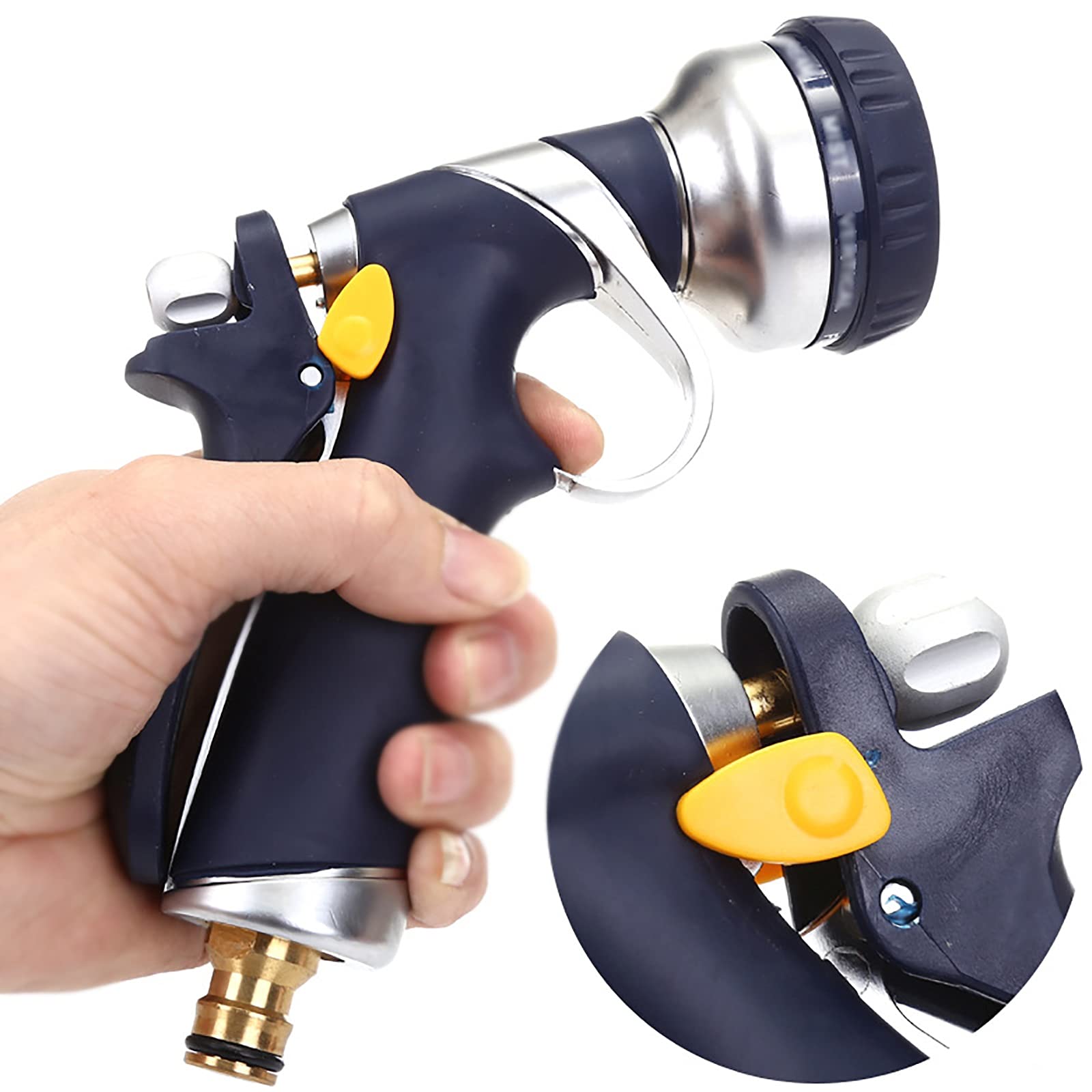 Pistola a Spruzzo per Irrigazione Pistola da giardino in lega di acqua in zinco per La Pulizia Dell'irrigazione