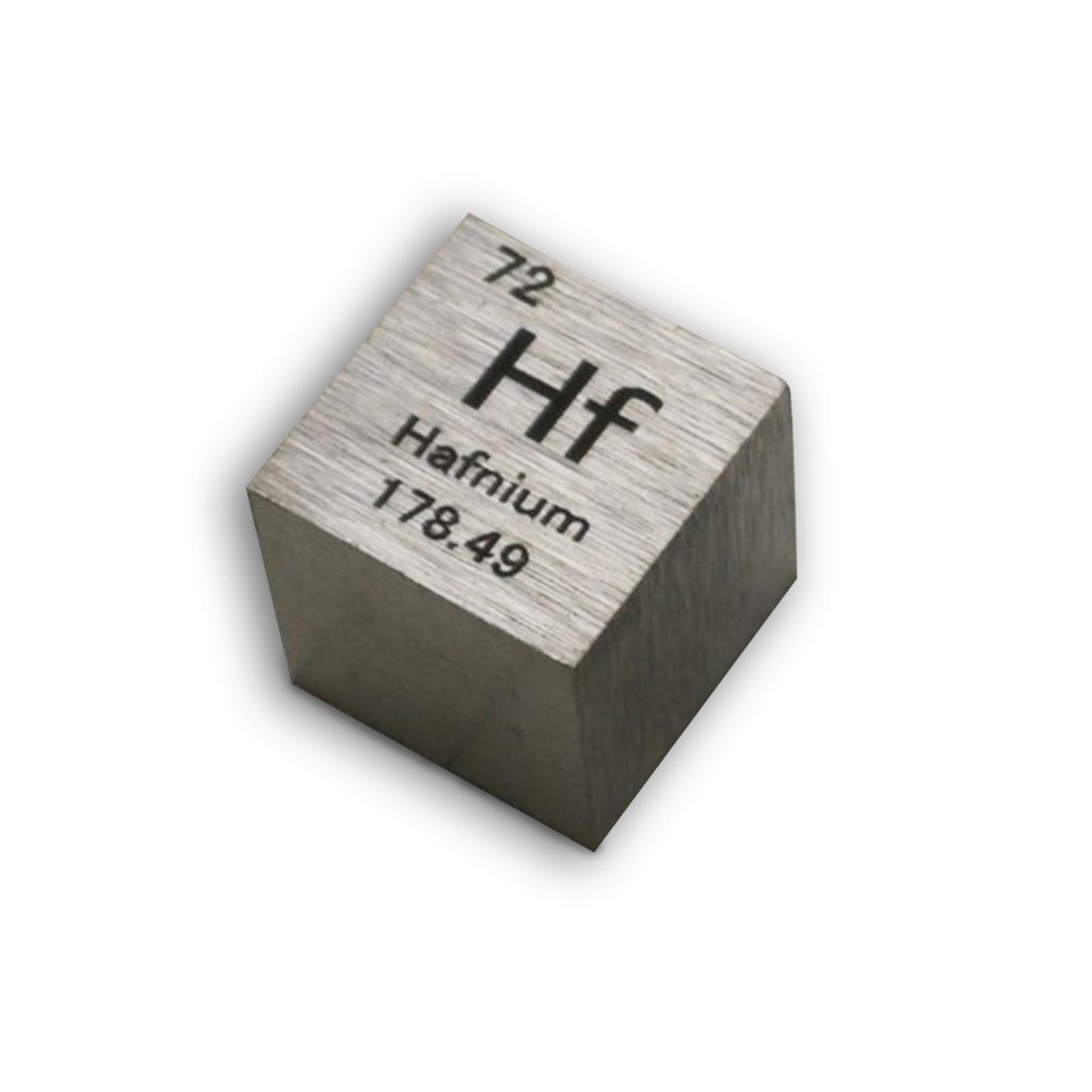 SOVOQUE10Mm Hafmetal Density Cube 99.99% Engraved Element Periodic Table, for Collection or Experiments