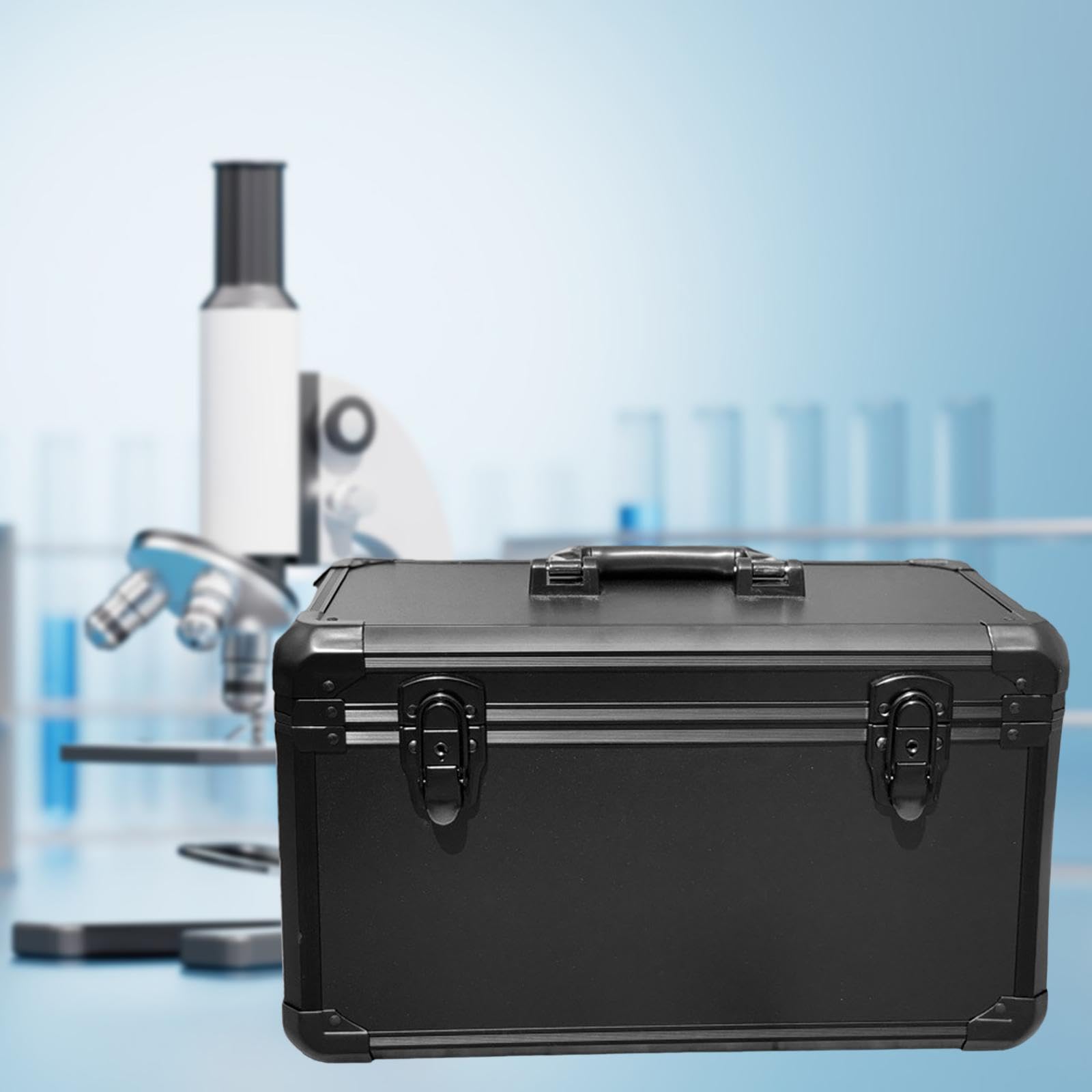 Cassetta portautensili in alluminio di facile utilizzo con maniglia per riporre attrezzature portatili e accessori antiurto o per gli amici. Valigetta rigida per uomo, M
