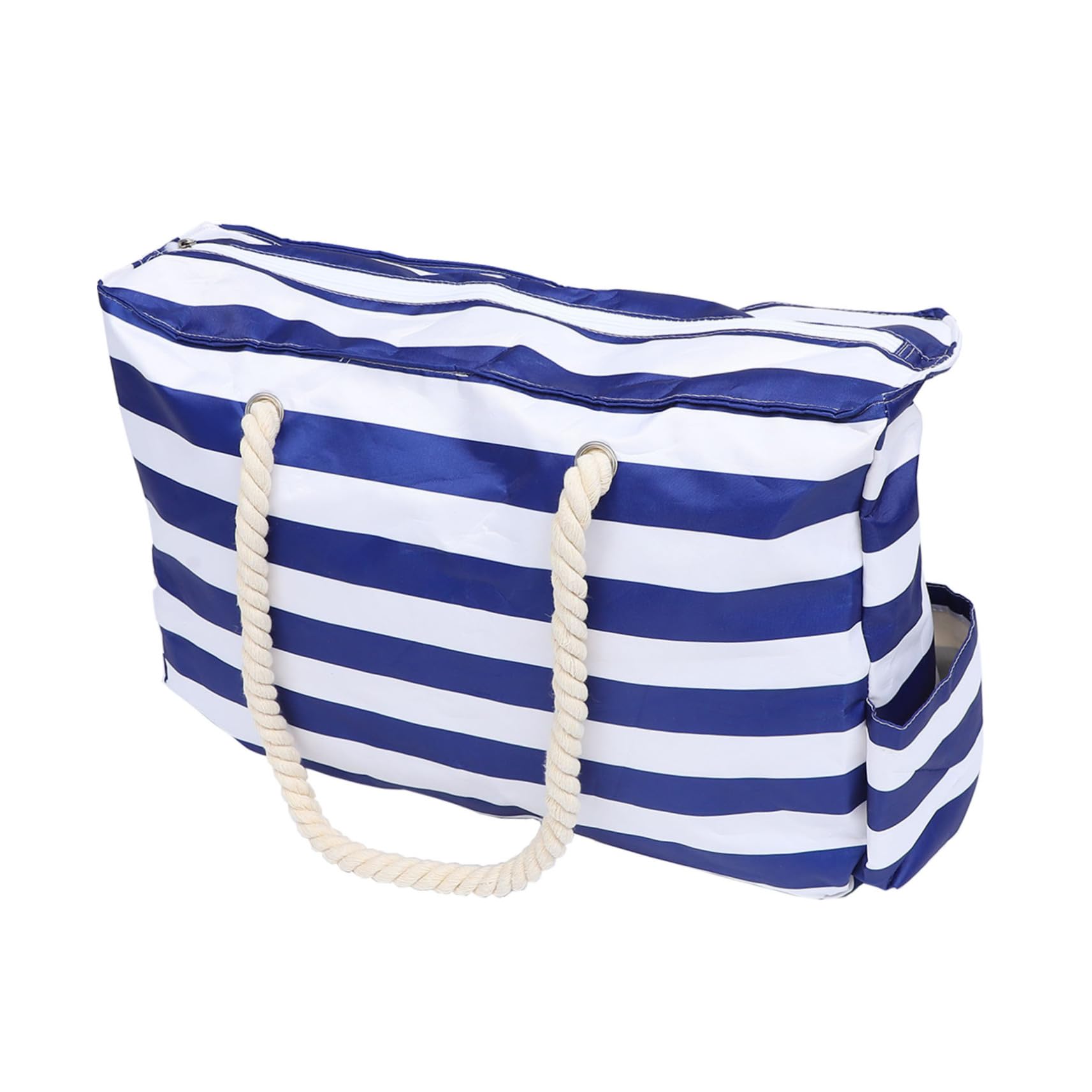 BESPORTBLE Paquet Cabas Plage Imperméable Extra Large en Toile Bleue, Pliable et Facile à Transporter pour Shopping et Voyages