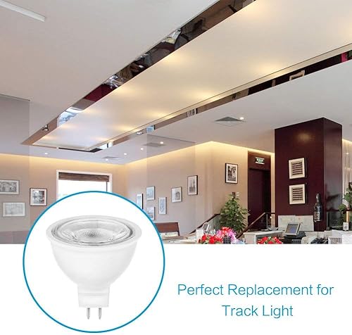 Miniatura 2 de Bombillas LED MR16 G5.3, luz blanca cálida de 3000 K, no regulable, (6 paquetes) 5W, 110 V, 5 W, repuesto LED para bombillas halógenas de 50 W para