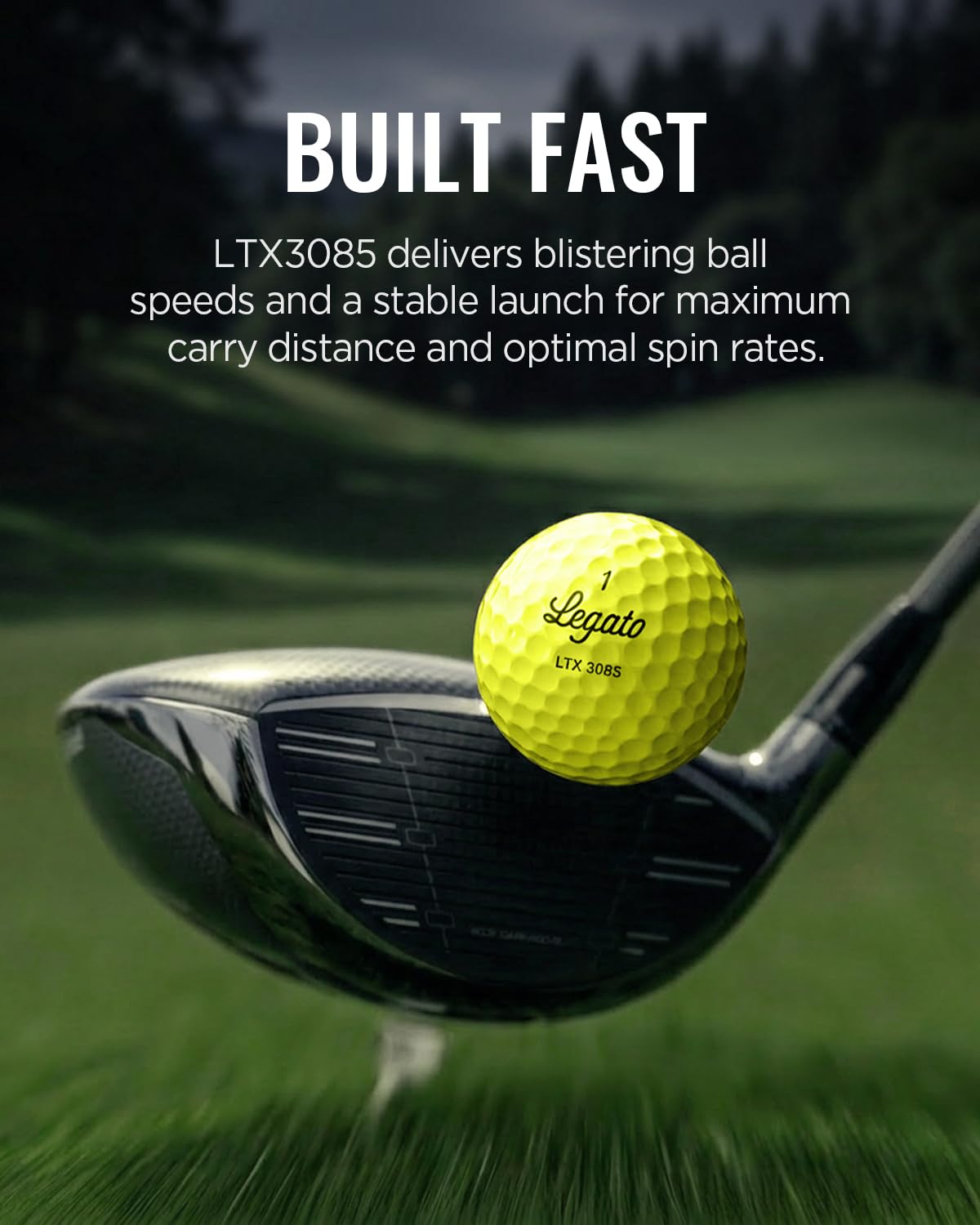 Legato Palline da golf LTX3085 | Progettato per aiutare i golfisti a superare i 90 | Distanza massimizzata con una sensazione più morbida | 3 pezzi | Copertura in uretano | 85 compressioni