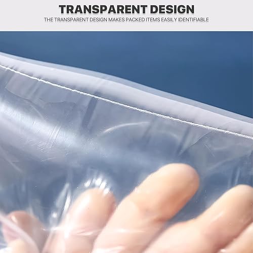 Miniatura 4 de 1000 unidades, (6 x 10 pulgadas), bolsa transparente con cierre de cremallera de 2.5 mil de grosor, bolsas con cremallera, bolsas de plástico de