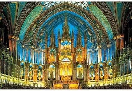 1000ピース 1000ピース ノートルダム大聖堂 カナダ モントリオール 1000 111 ジグソーパズル おもちゃ Amazon