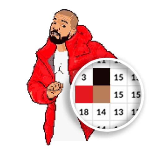 Hip Hop Pixel Coloring Book - Paint by Number