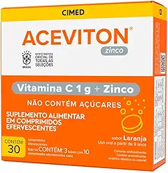 Aceviton Vitamina C e Zinco 30 Comprimidos Efervescentes