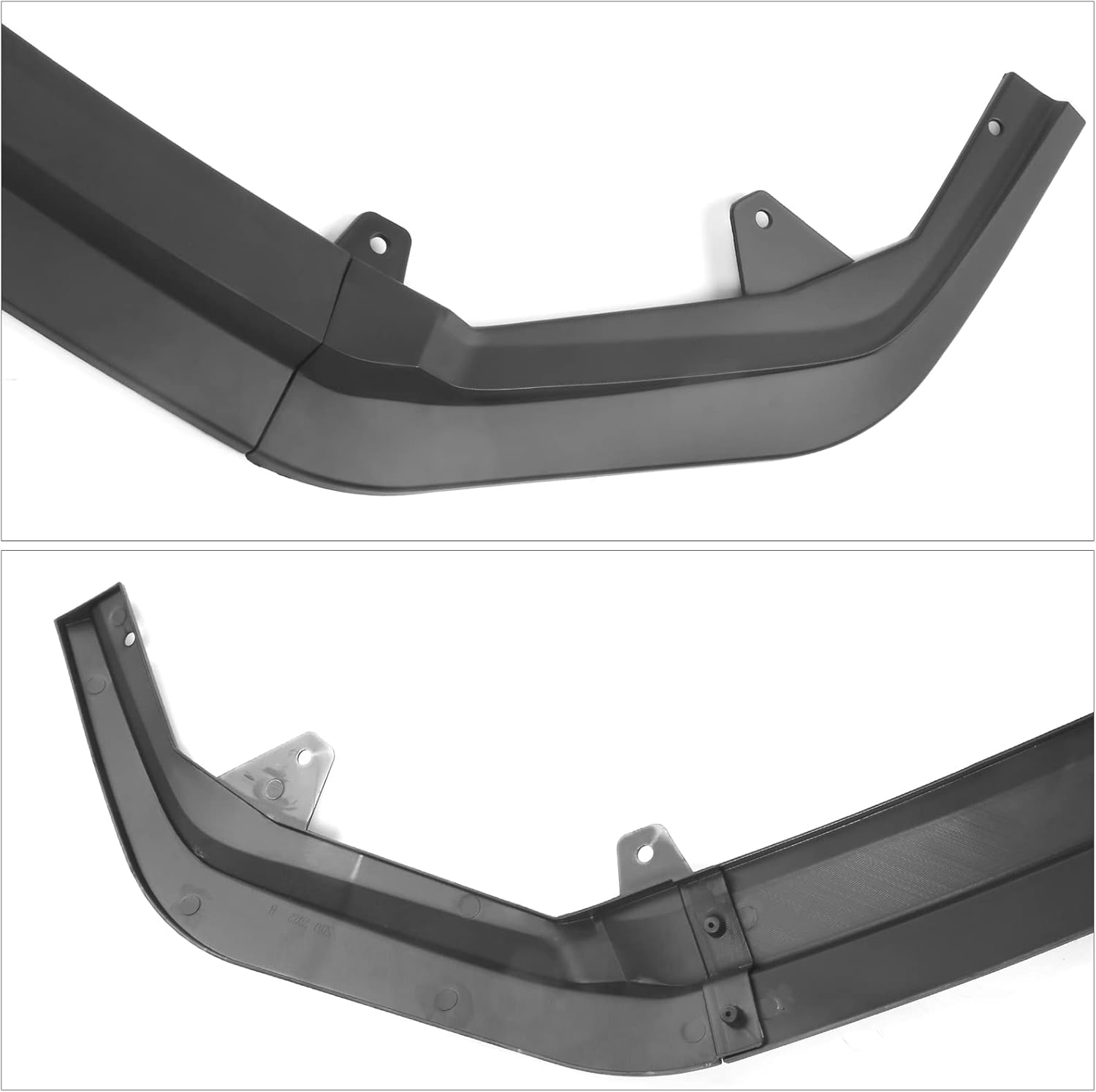 IKON MOTORSPORTS, Front Bumper Lip Compatible with 2022-2024 Honda Civic 11th Gen 4-Door Sedan & Hatchback, Matte Black RS Style PP Front Bumper Lower Lip Spoiler Bodykit