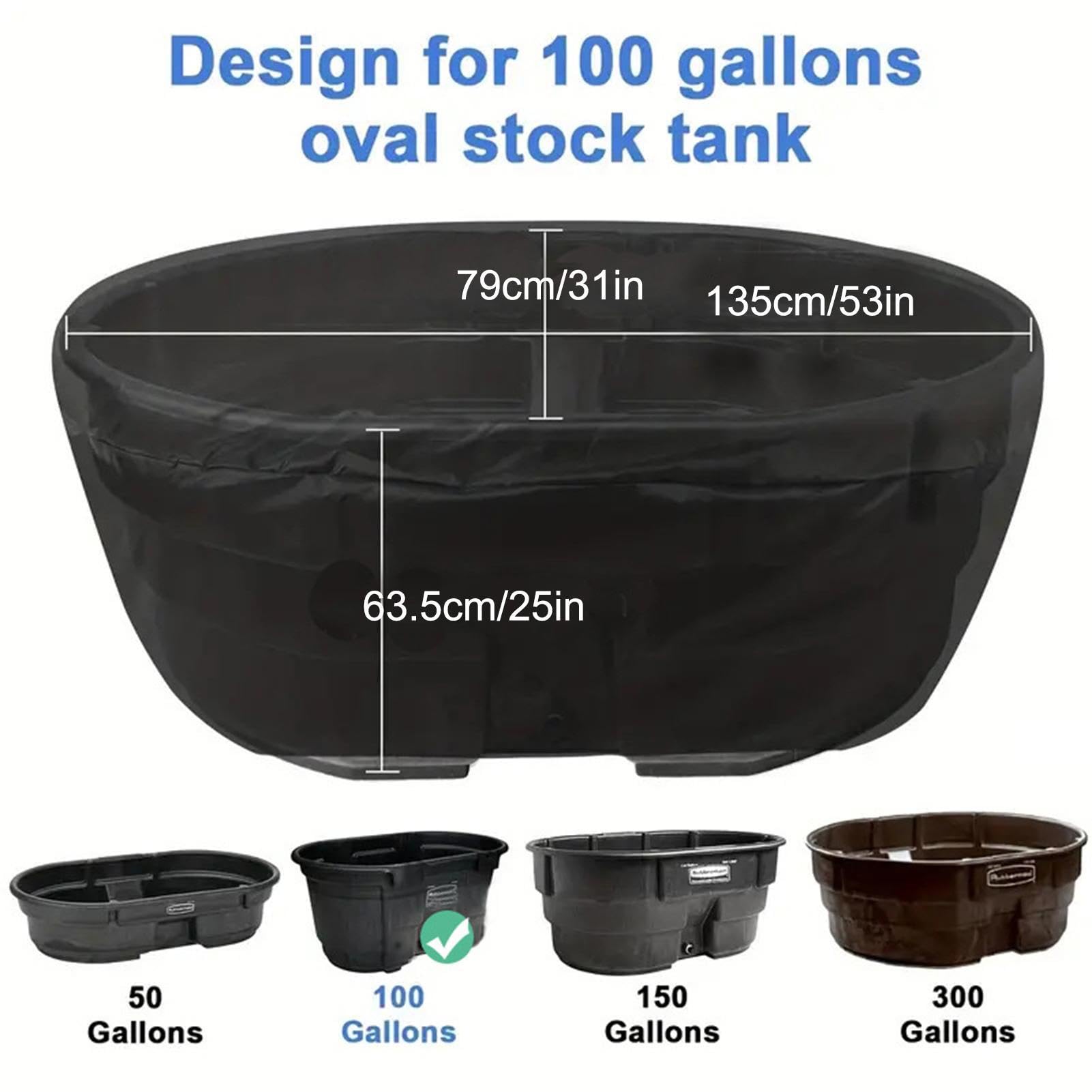 Copertura per serbatoio ovale per bagno di ghiaccio ovale, 50