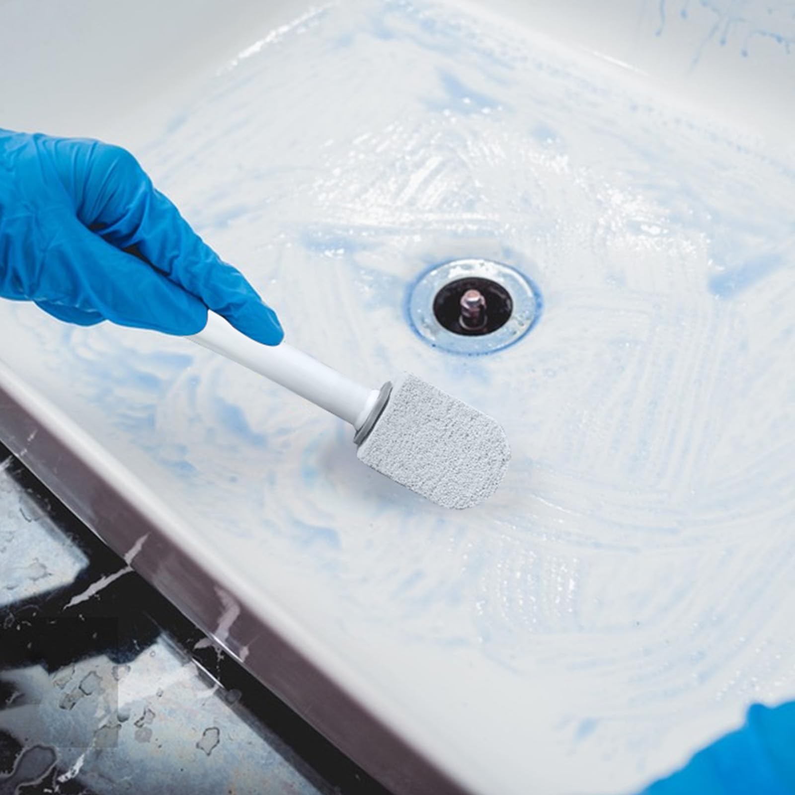 Scettar Pietra Pomice per WC, 6 Pezzi Pietra Pomice Naturale Pulizia con Manico, Pomice a Testa Tonda Può Essere Utilizzato per Pulire Le Macchie in Bagni, Toilette, Lavello (Grigio Blu)