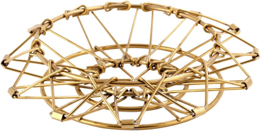Brass Collapsible Coffee Dripper, Great for Camping and Travel, Lightweight and Easy to Store