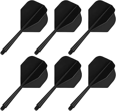 Meng Jiaran 6 Pcs Dart Flights And Shafts, Intergrated Darts K Fex Flights