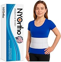 Vista 11 de NYOrtho Faja Abdominal Pediátrica de 6" de 2 Paneles - Envoltura de Compresión Unisex Post-Cirugía para Adolescentes - Cinturón de Soporte Abdominal