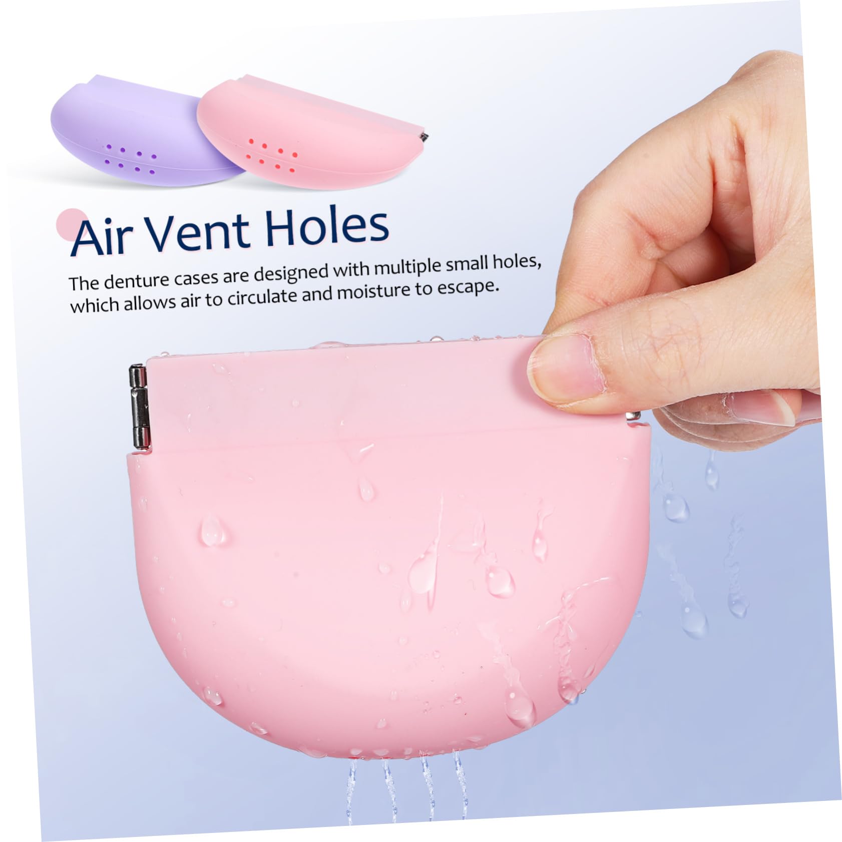 Custodia per Apparecchio Ortodontico in Silicone Sottile 4 Pezzi | Portatile e Leggera, Rosa, Formato Compatto per Facile Conservazione, Design Carino e Stiloso