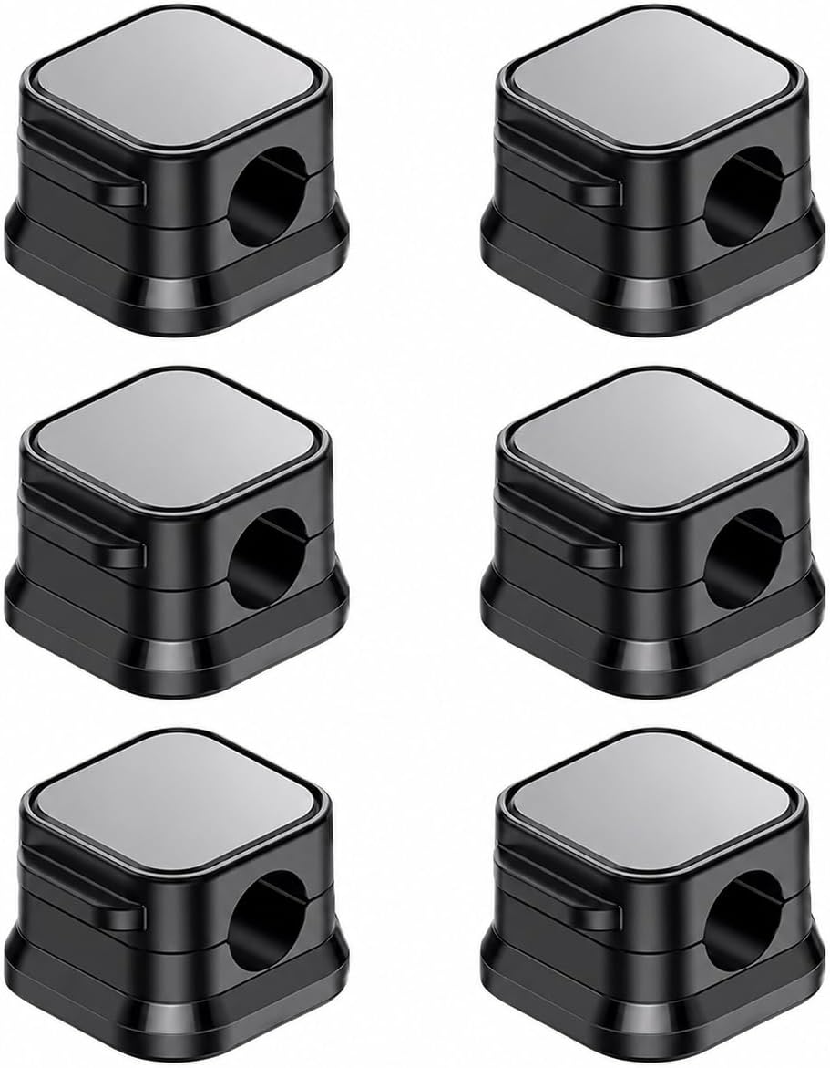 6 Pack Cord Organizer, Cable Organizer Cord Holder for Kitchen Appliances, Adhesive Cord Wrap Keeper for Mixer, Blender, Coffee Maker, Air Fryer, Toaster, Black